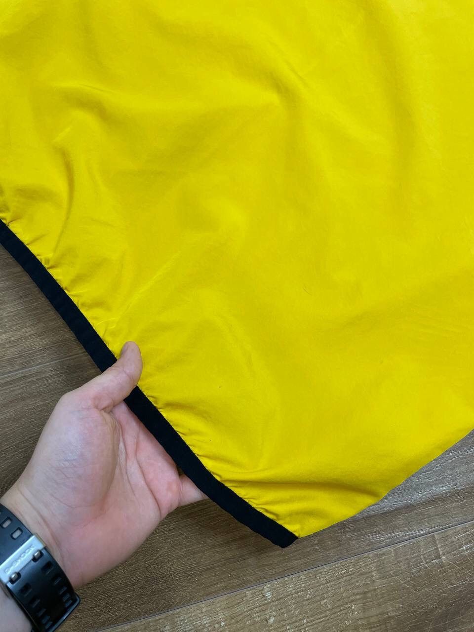 Nike × Vintage Vintage Nike Y2K Style Hot Yellow Logo Anorak Bomber Jacket Size US L / EU 52-54 / 3 - 21 Thumbnail