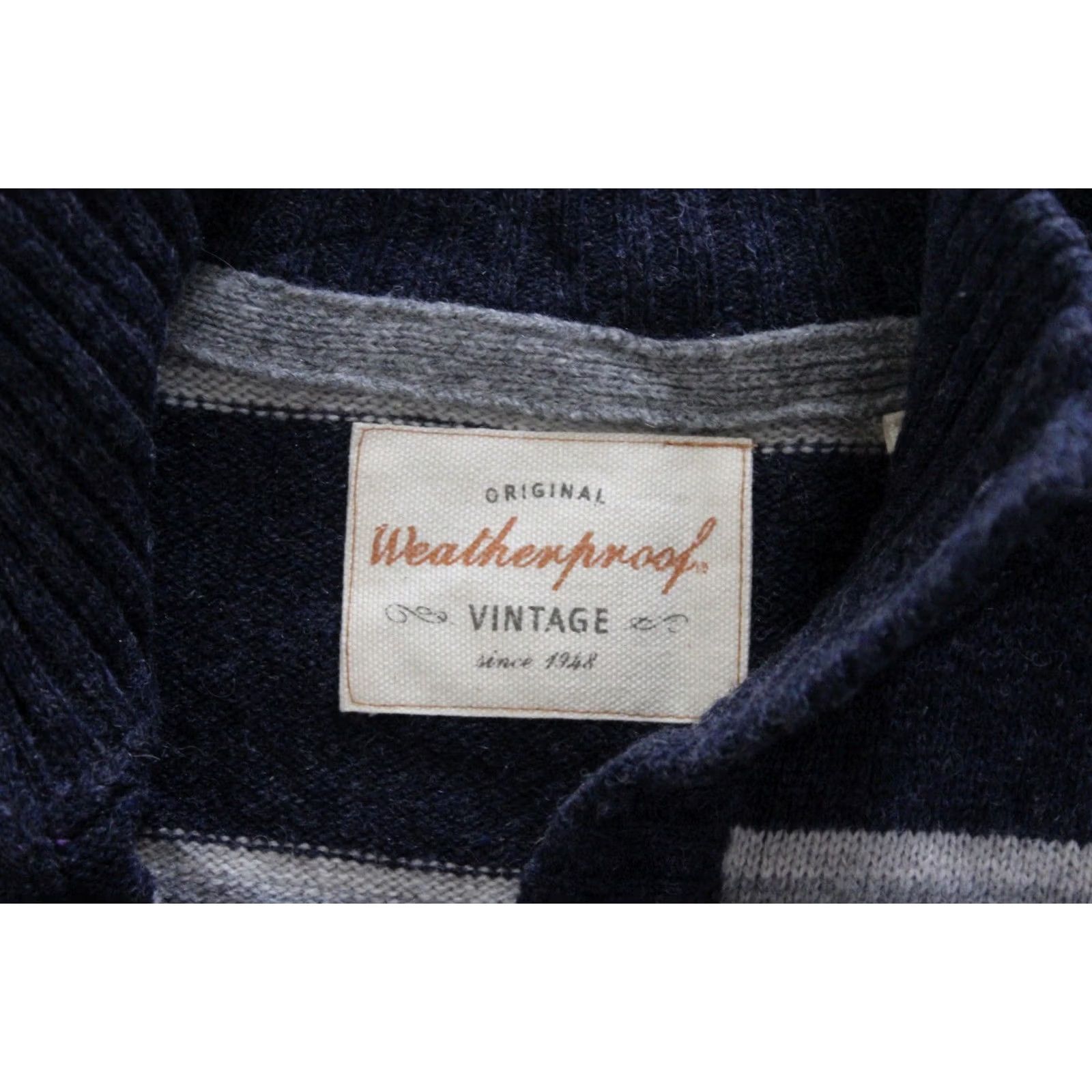 Weatherproof WeatherProof Wool Blend Stripe Collared SWEATER XL Extra Large Mens Size US XL / EU 56 / 4 - 3 Thumbnail