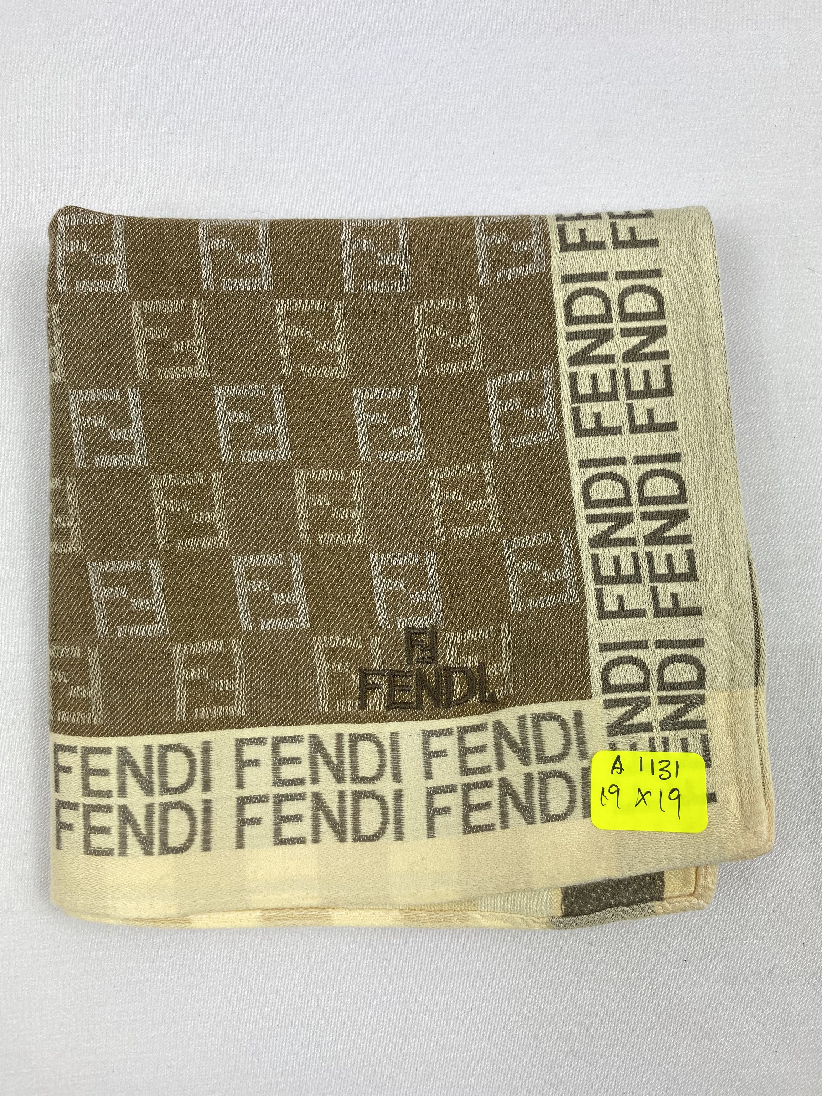 Vintage Vintage Fendi Handkerchief / Bandana / Neckerchief A1131 Size ONE SIZE - 6 Thumbnail