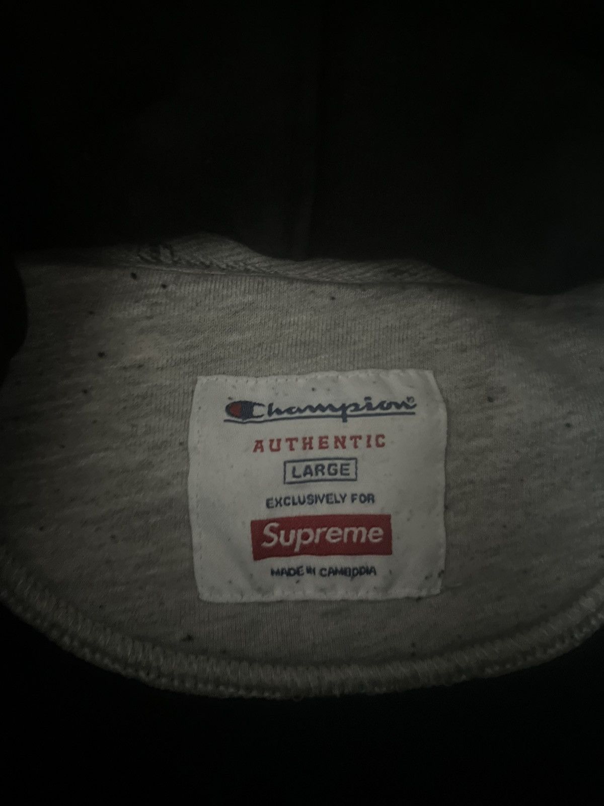Champion × Supreme Supreme Champion Hooded Sweatshirt Size US L / EU 52-54 / 3 - 16 Thumbnail