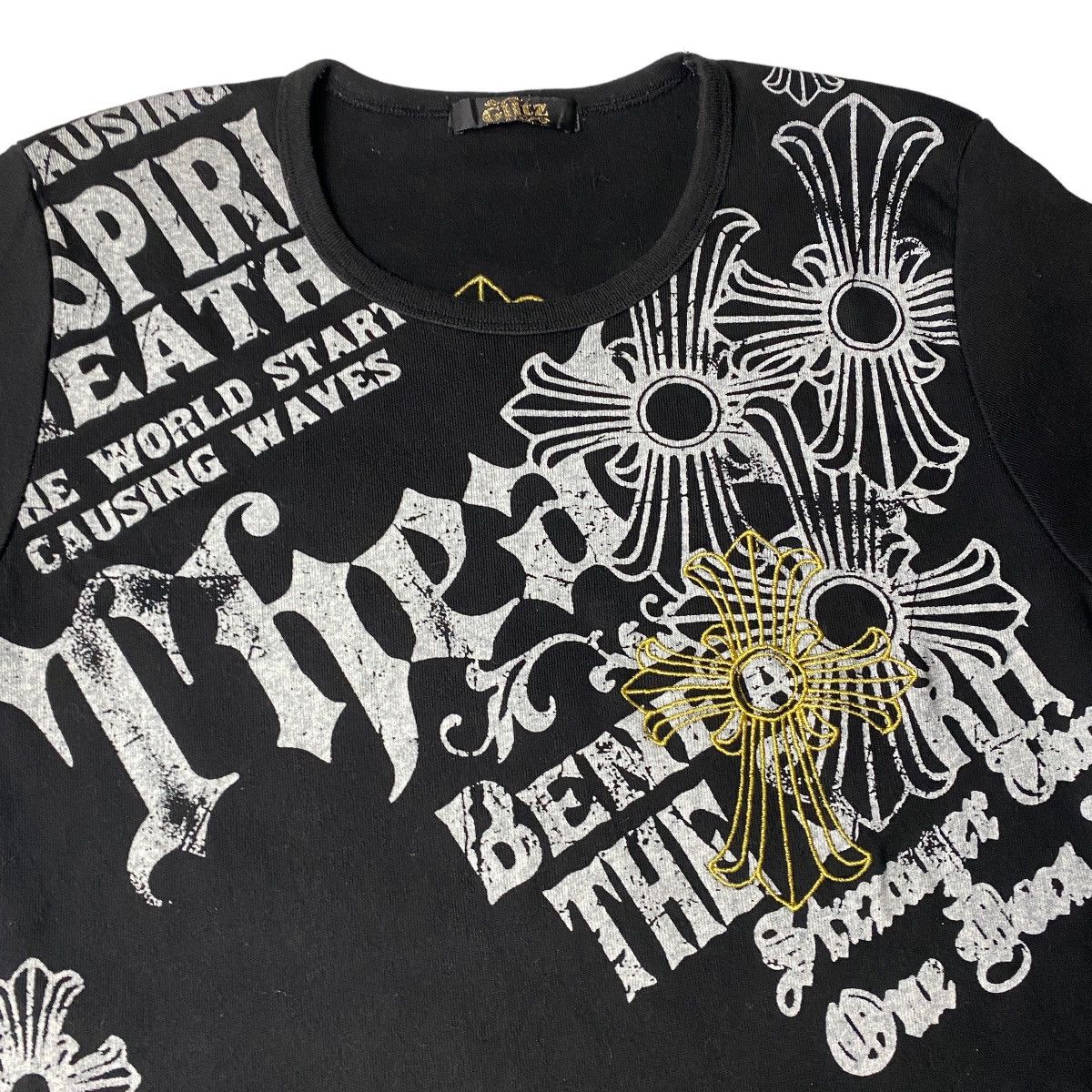 Hysteric Glamour 2000's Glitz - Cross Tribal Poem Shirt Size US XS / EU 42 / 0 - 3 Thumbnail