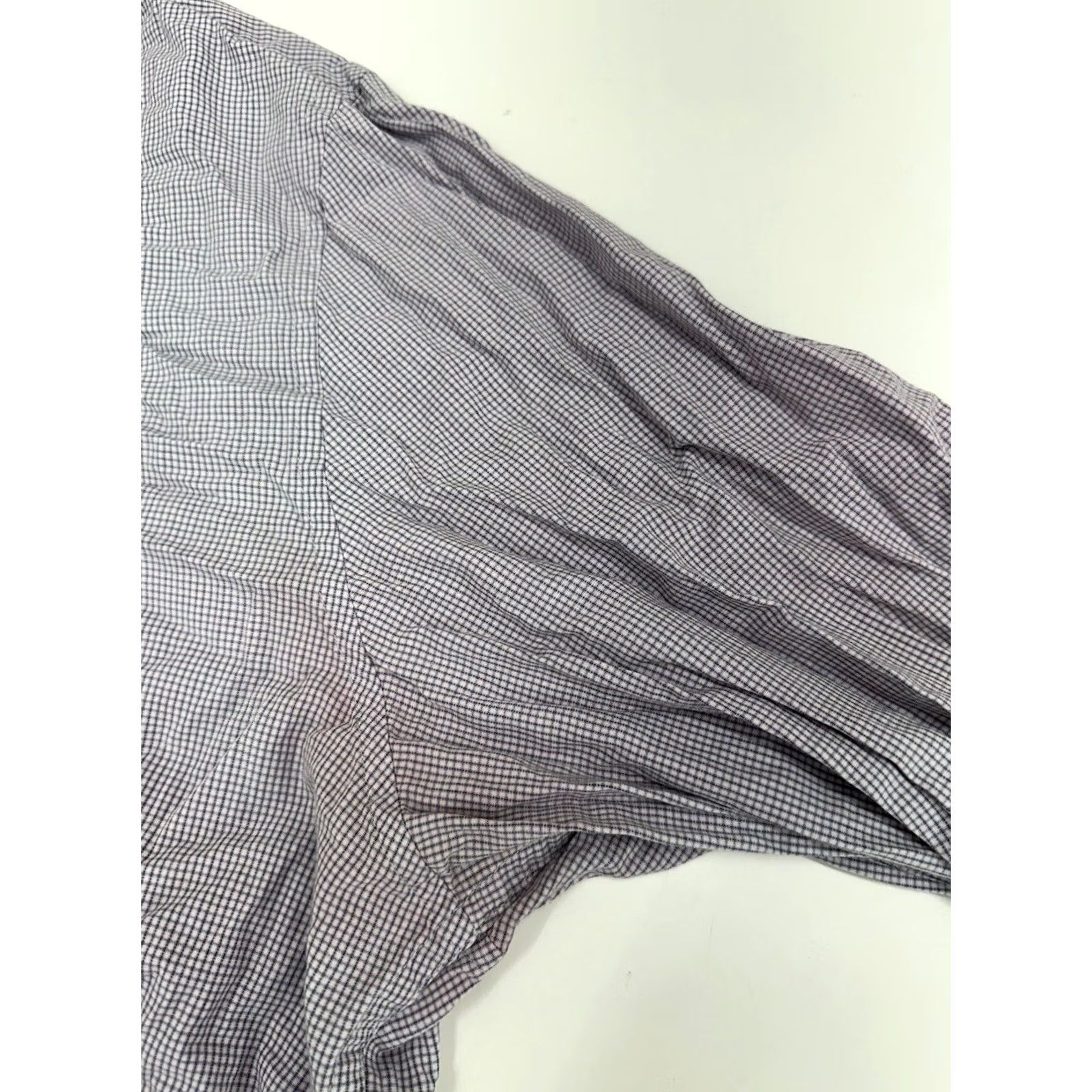 DKNY DKNY Mens Shirt XL Purple Plaid Long Sleeve Button Up Stained Size US XL / EU 56 / 4 - 4 Thumbnail