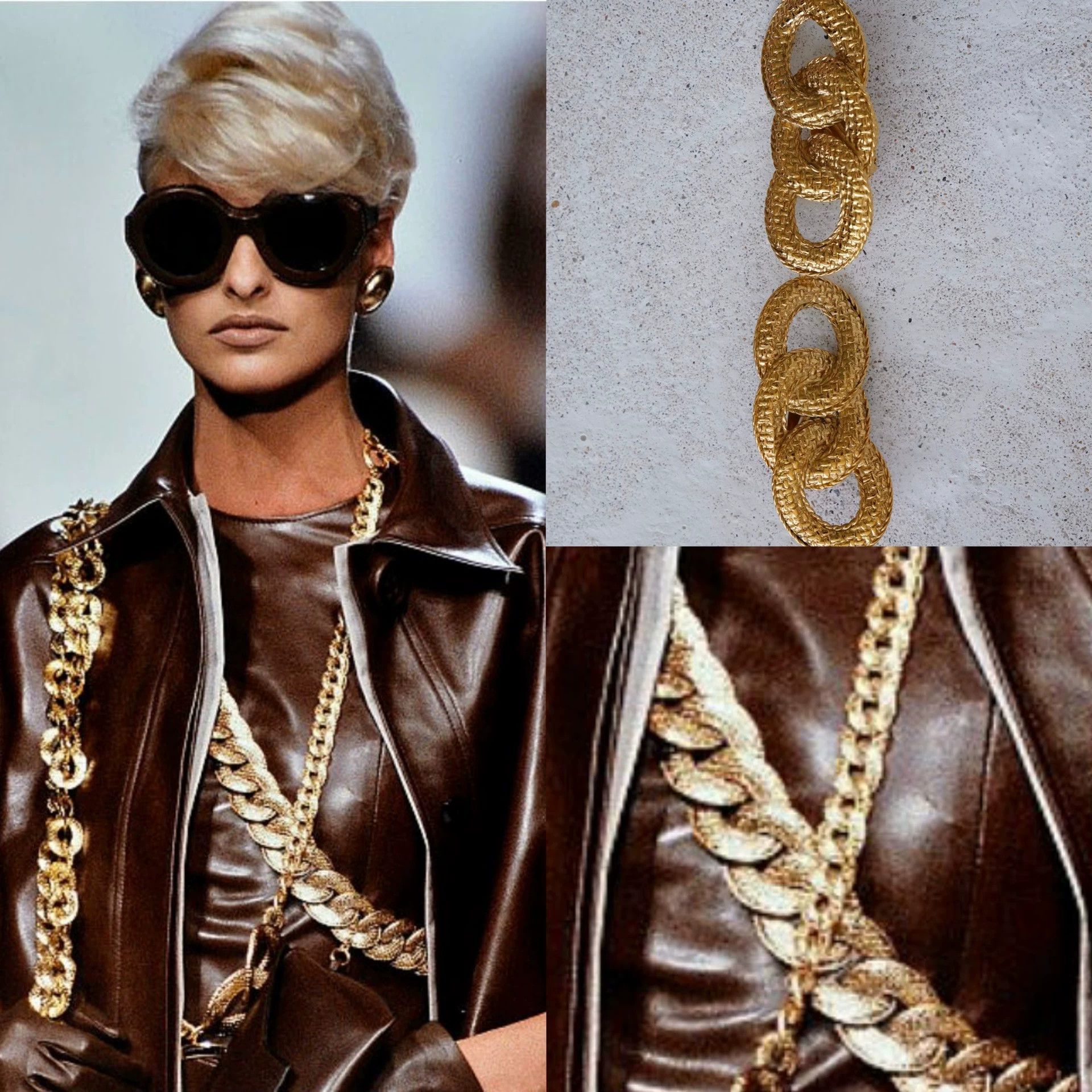 Dior Dior 1991 SS Runway Gold Ring Clasp Ear Clip Size ONE SIZE - 2 Thumbnail