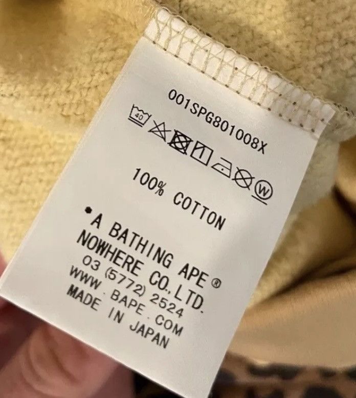 Bape Bape a bathing ape leopard cheetah camo sweatshirt medium Size US 30 / EU 46 - 5 Thumbnail