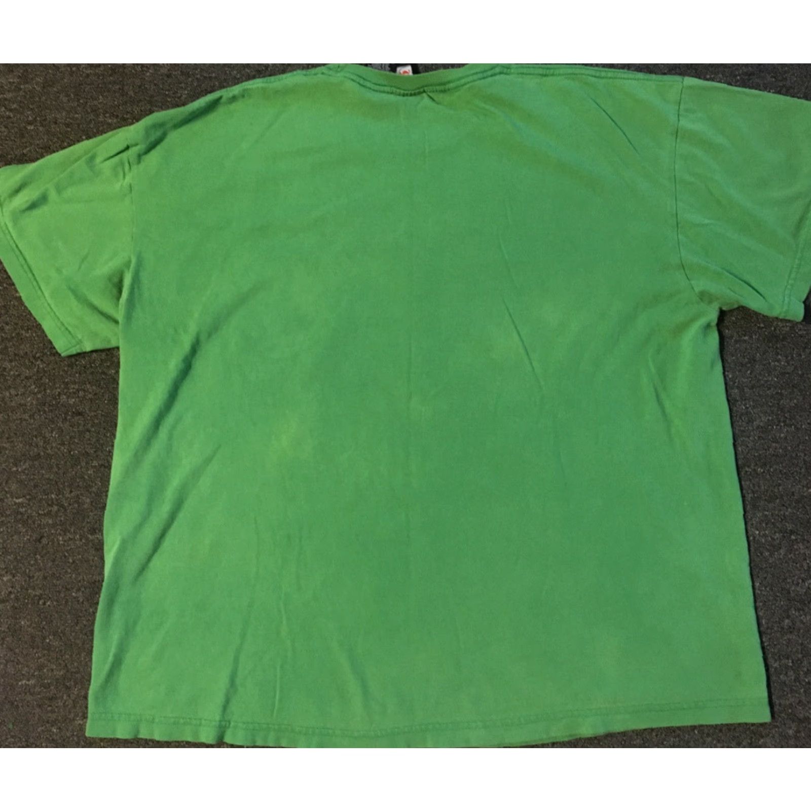 Vintage VINTAGE 90s Be Naughty Save Santa The Trip Distressed Shirt 2XL Green Graphic Tee Mens Grunge Christmas Holiday Dec 25 100% Cotton Size US XXL / EU 58 / 5 - 5 Thumbnail