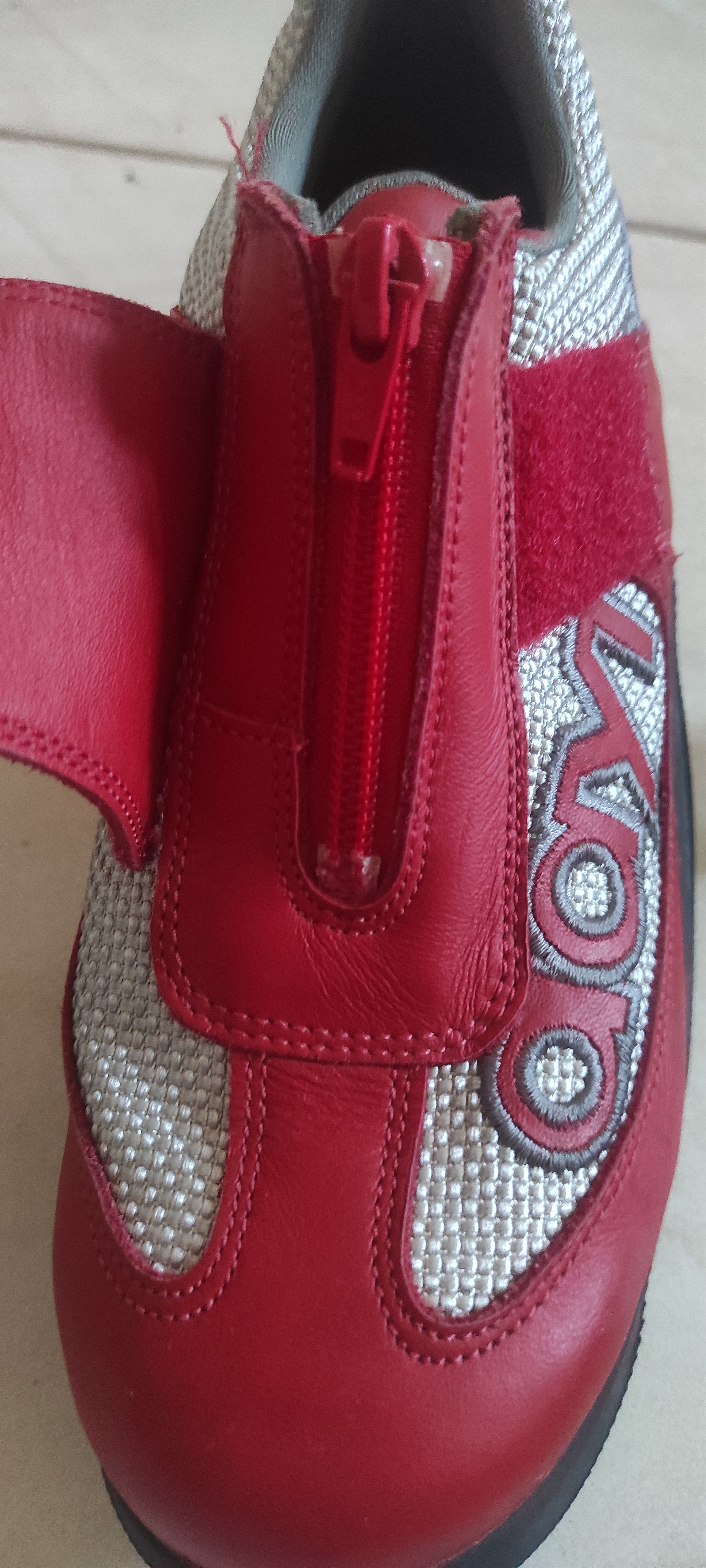 Daytona Daytona Moto Fun Motorcycle Red Silver Shoes Leather Boots Size US 6.5 / IT 36.5 - 15 Thumbnail