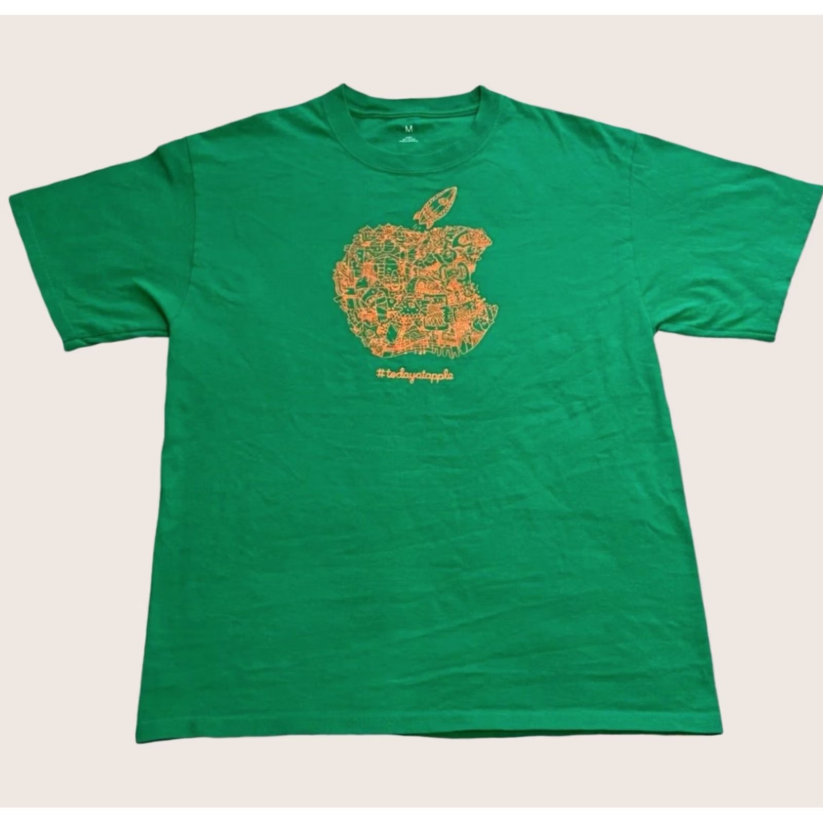 Apple Apple Shirt Mens Medium Green Today at Apple Employee Tee Event Promo Size US M / EU 48-50 / 2 - 1 Thumbnail