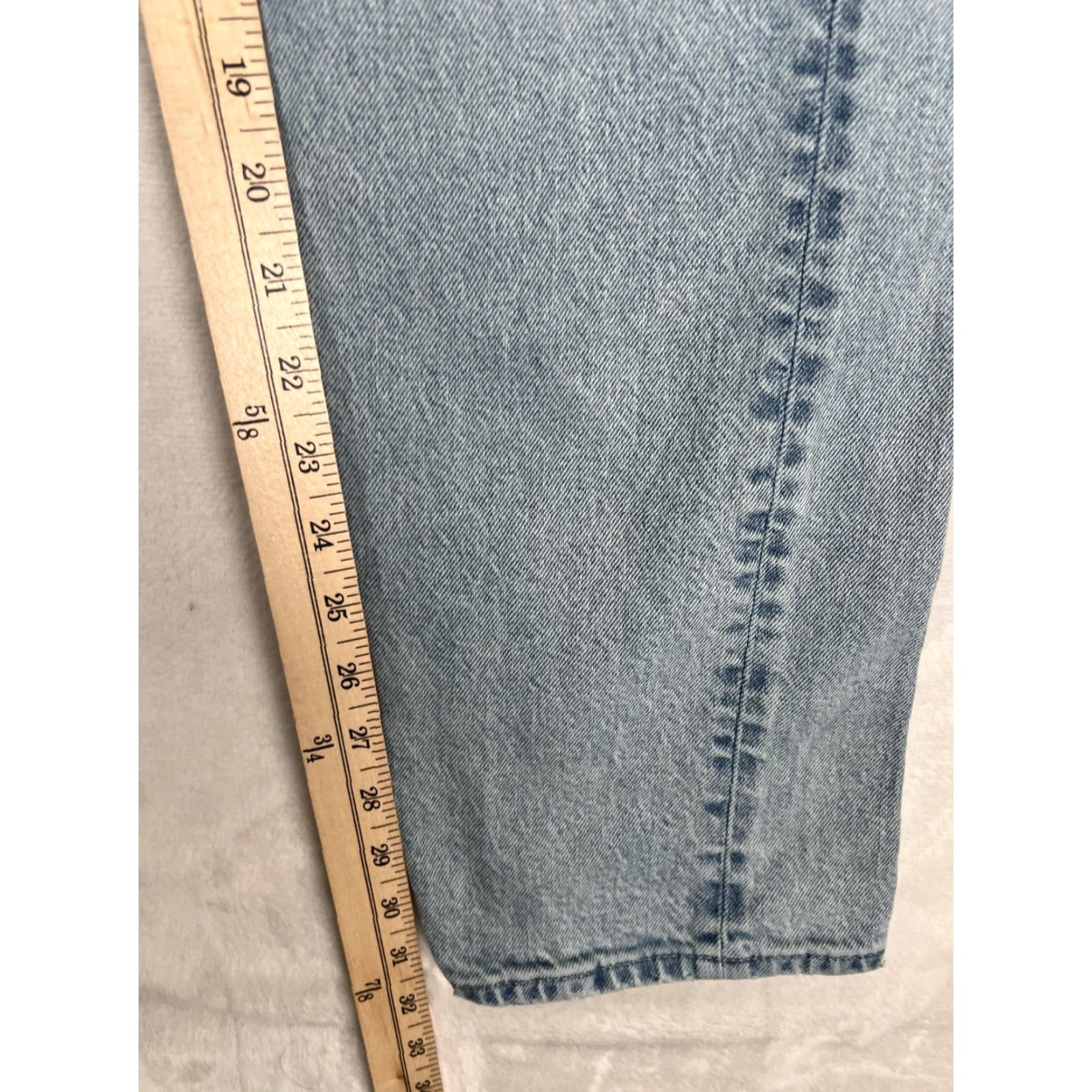 American Eagle Outfitters American Eagle Jeans Mens 30x32 Blue Original Straight Light Wash Denim Size US 30 / EU 46 - 4 Thumbnail