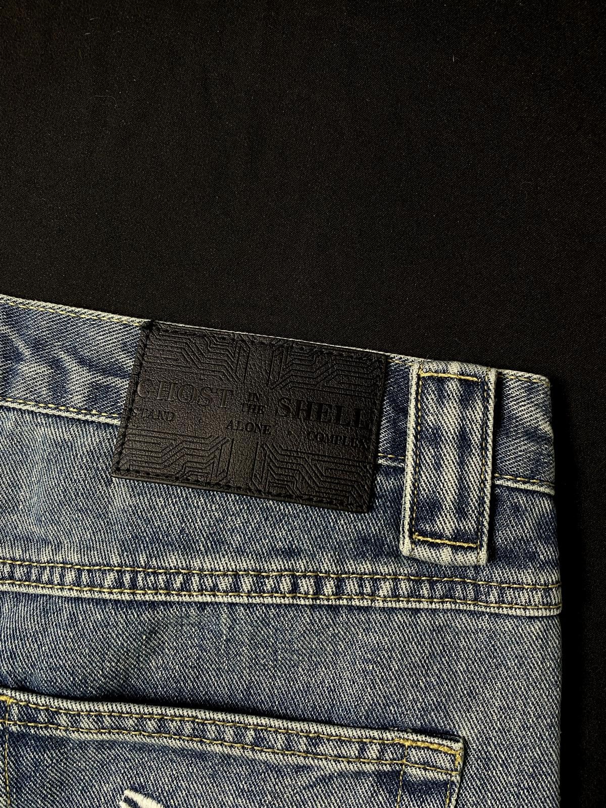 Japanese Brand Rare Whoosis × Ghost in the Shell Graphic Jeans Shorts M Size US 32 / EU 48 - 7 Thumbnail