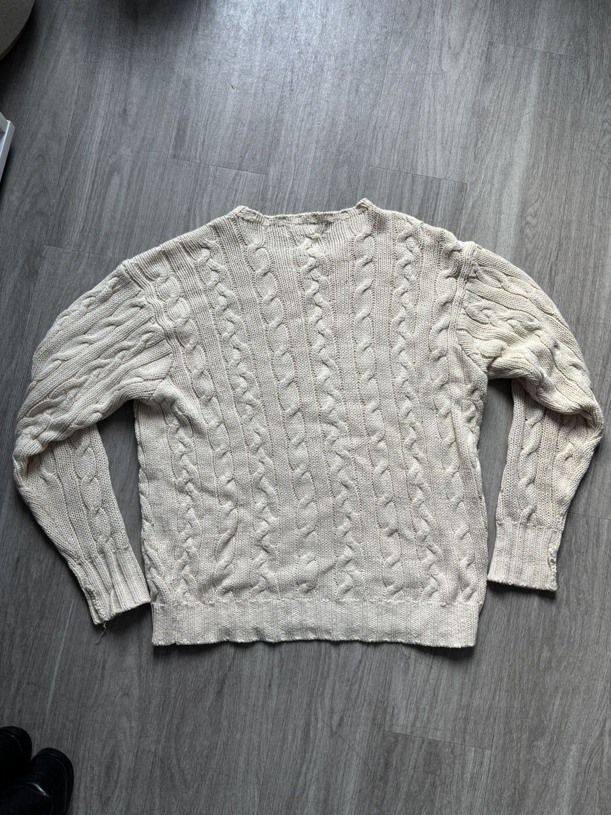Polo Ralph Lauren Vintage Ralph Cable Knit Sweater Size US XL / EU 56 / 4 - 2 Thumbnail