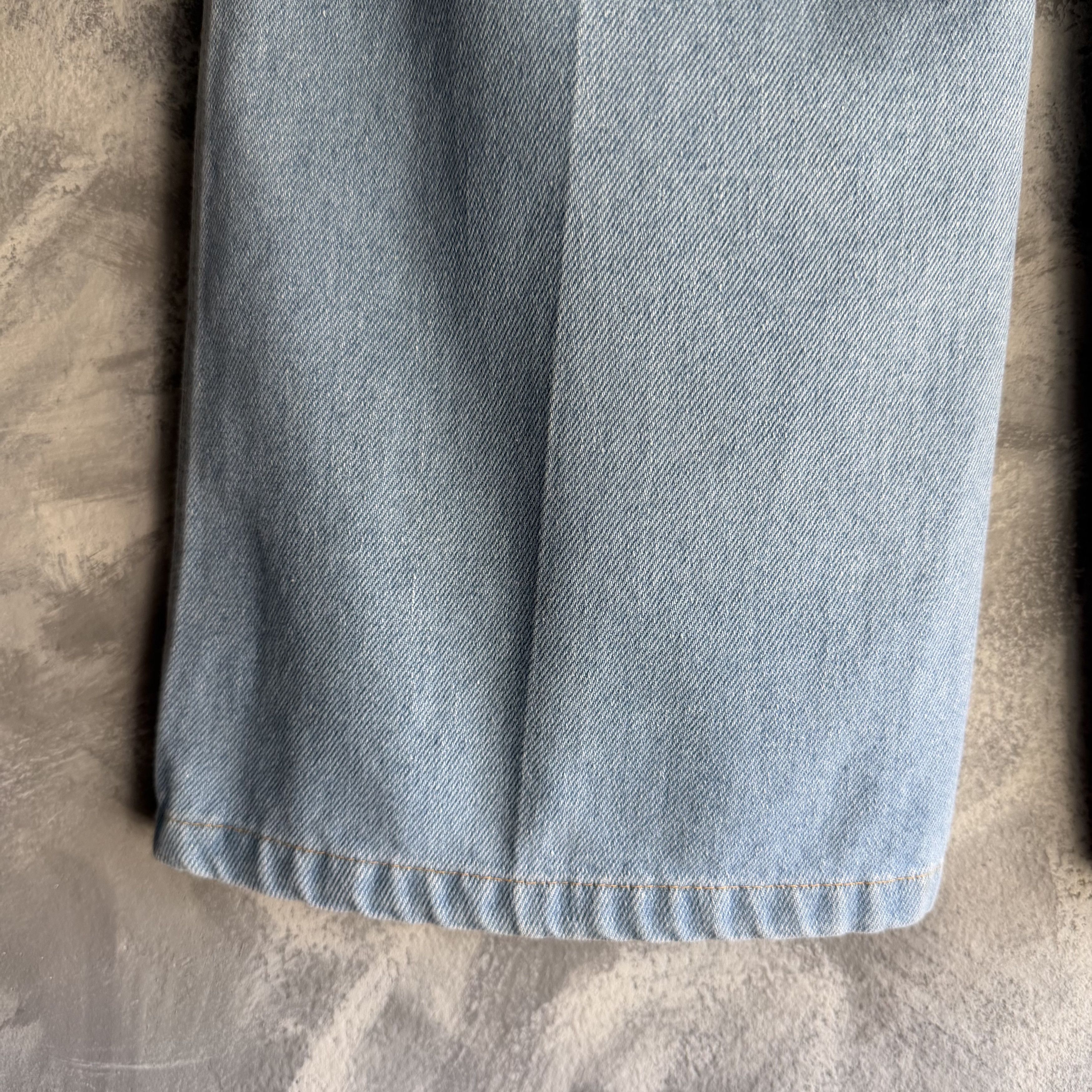 Levi's Vtg Levi’s Jeans Light Wash Orange Tab Flares 70s Bell Size US 34 / EU 50 - 3 Thumbnail