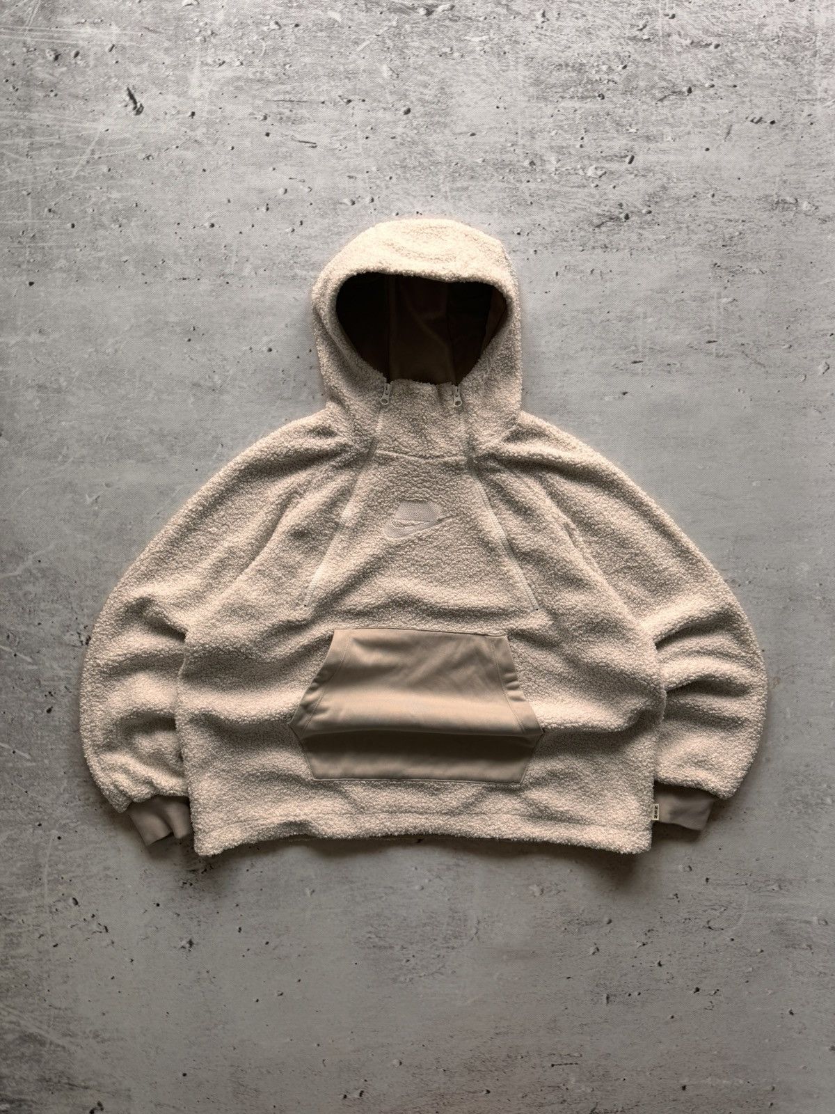 Nike × Vintage NIKE TEDDY VINTAGE CENTER LOGO OVERSIZE HOODIE Size US M / EU 48-50 / 2 - 1 Thumbnail