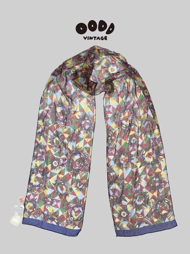 Vivienne Westwood Vivienne Westwood Queen Mother Saturn Love Silk Scarf Size ONE SIZE - 1 Thumbnail