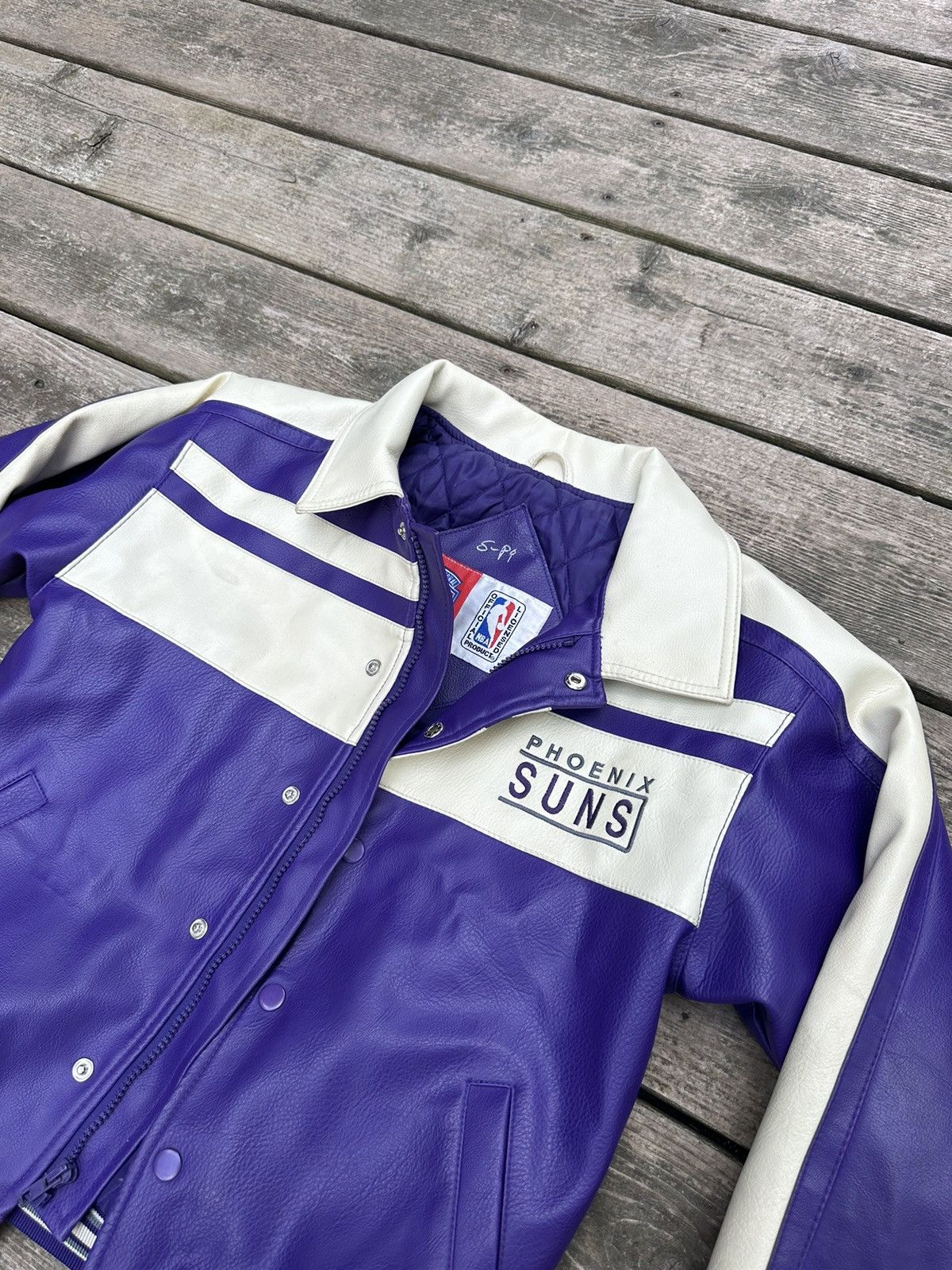 NBA Vintage Leather Phoenix Suns Jacket Size M / US 6-8 / IT 42-44 - 8 Thumbnail