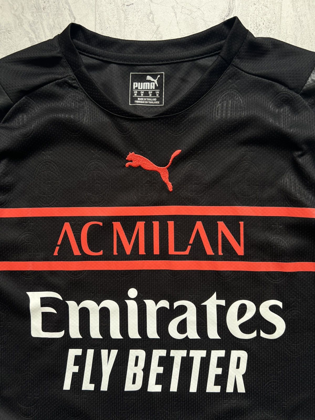 Adidas Puma AC Milan FC Tonali Soccer Futbol Jersey Kit Size US M / EU 48-50 / 2 - 3 Thumbnail