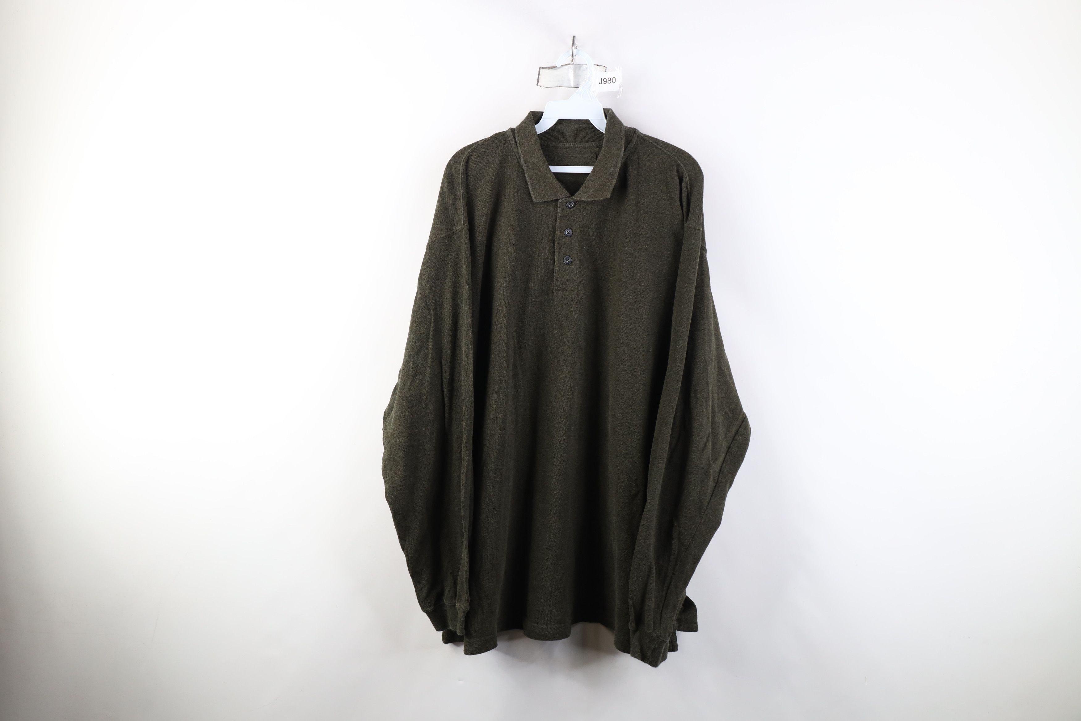 Vintage Vintage 90s Y2K Streetwear Long Sleeve Rugby Polo Shirt Size US XXL / EU 58 / 5 - 1 Thumbnail