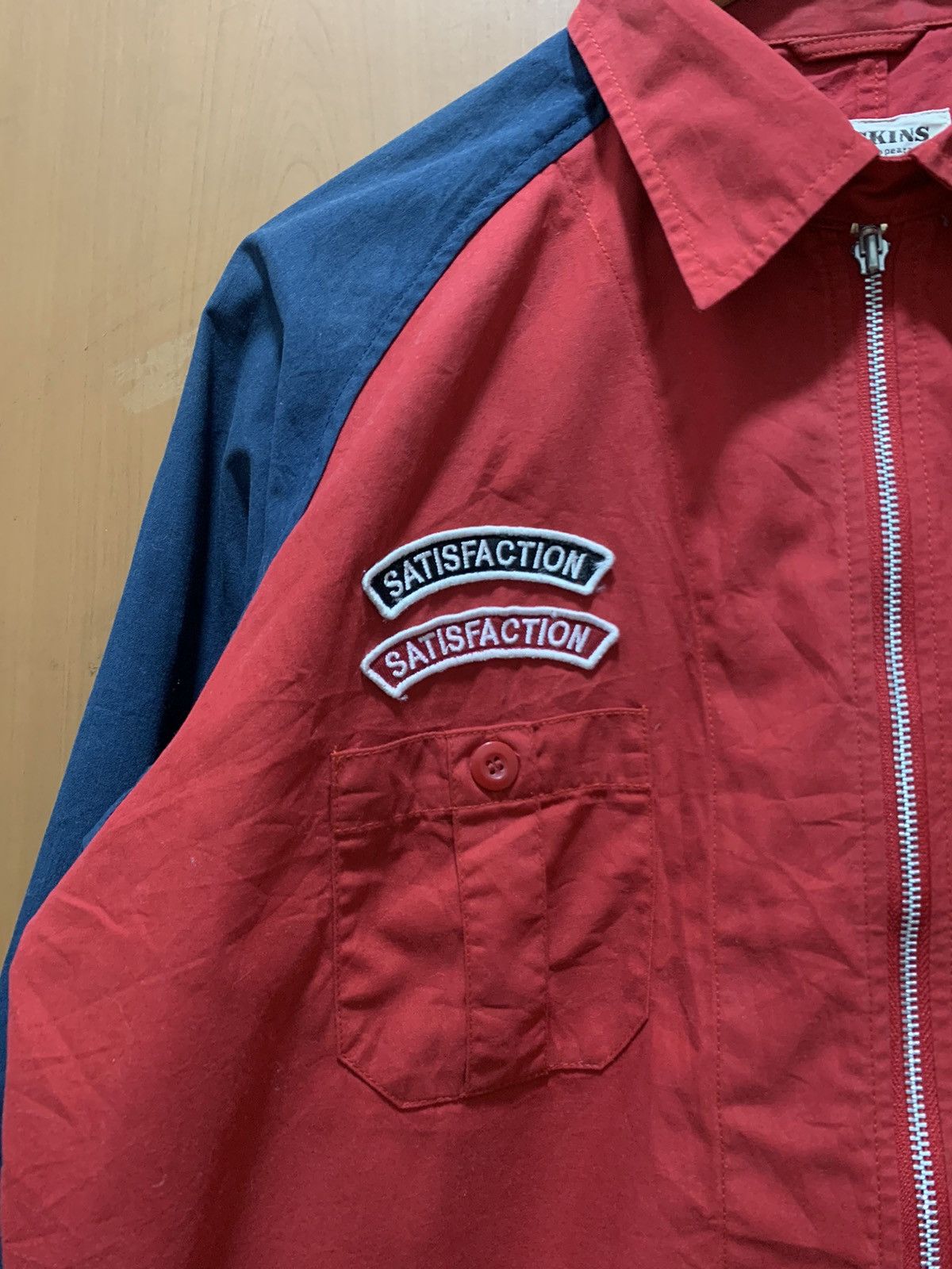 Japanese Brand Vintage Redskins Patches Zipper Size US L / EU 52-54 / 3 - 3 Thumbnail