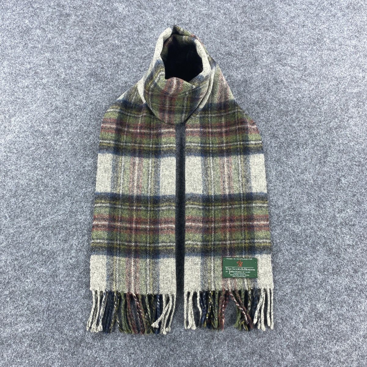 Johnstons Of Elgin × Vintage The Scotch House Scarf # Muffler # Neckwear # D573 Size ONE SIZE - 1 Thumbnail
