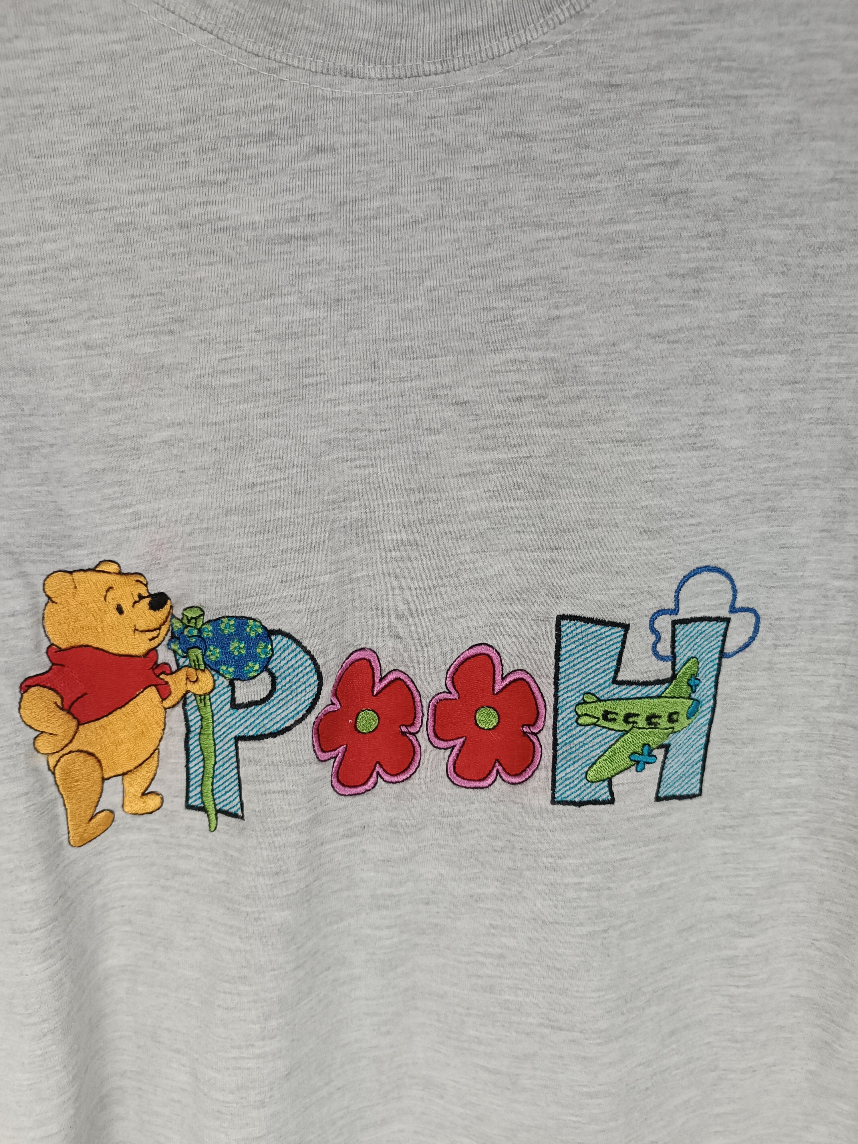 Disney VINTAGE 90'S DISNEY POOH EMBROID LOGO TEE piglet tigger roo Size US L / EU 52-54 / 3 - 13 Thumbnail