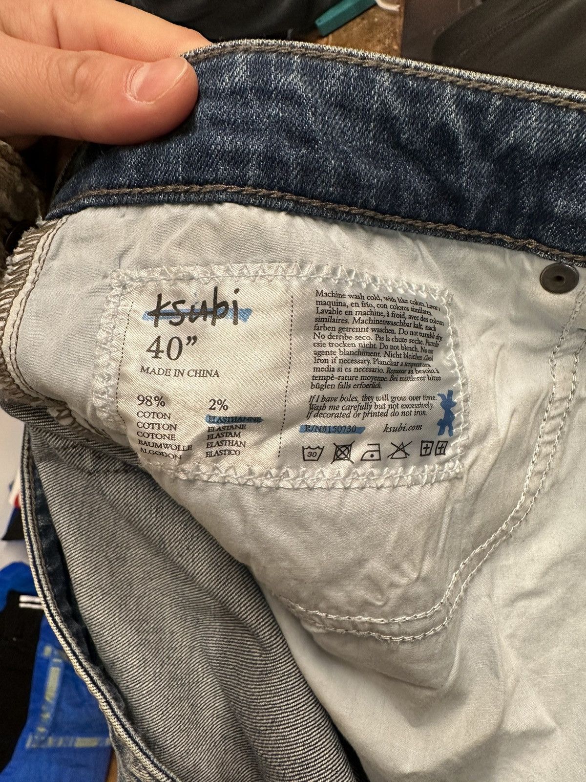 Ksubi Ksubi Sex Drugs Blue Denim Jeans Size 40 Size US 40 / EU 56 - 6 Thumbnail