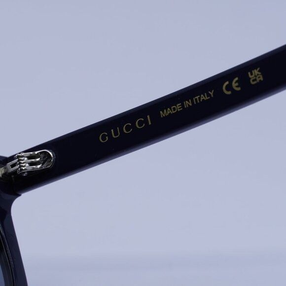 Gucci Gucci GG1726S 003 Sunglasses Blue Square Frame, Grey Lenses Size ONE SIZE - 8 Thumbnail