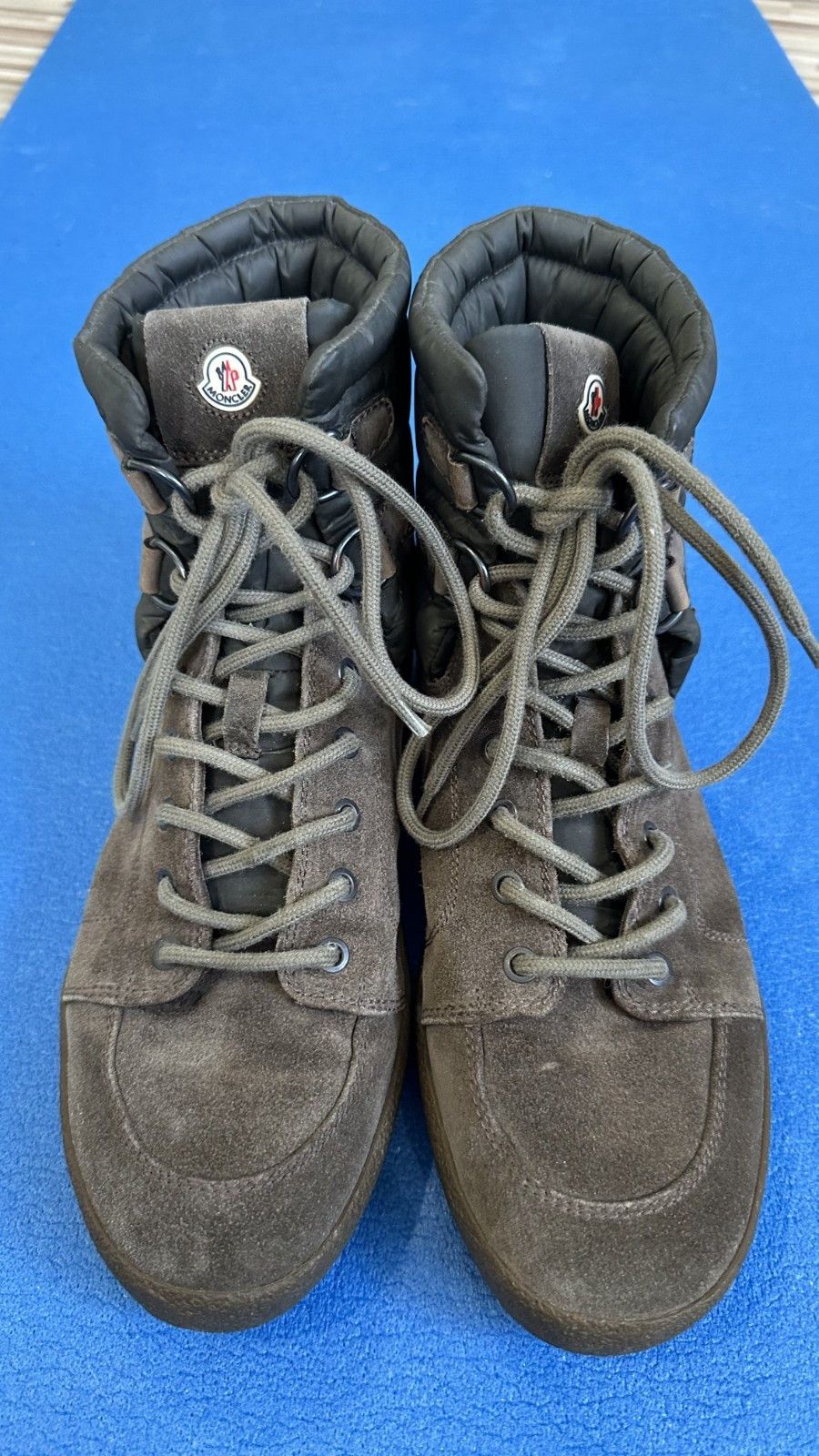 Moncler Moncler Men's Brown Hi Tops Suede Boot Size 41-42 8 US Size US 8.5 / EU 41-42 - 1 Thumbnail