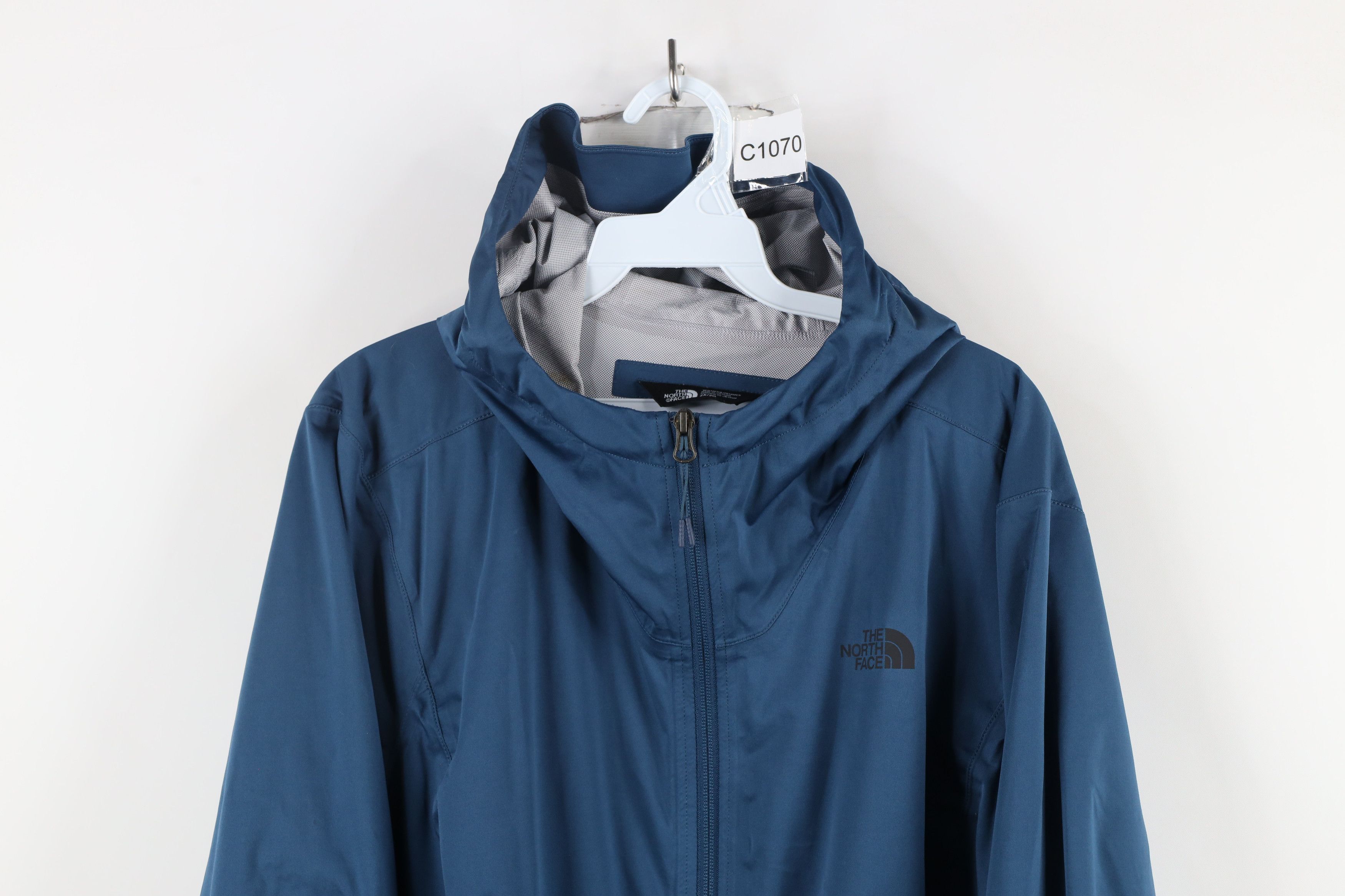The North Face × Vintage The North Face DryVent Waterproof Hooded Rain Jacket Blue Size XXL / US 16-18 / IT 52-54 - 2 Thumbnail