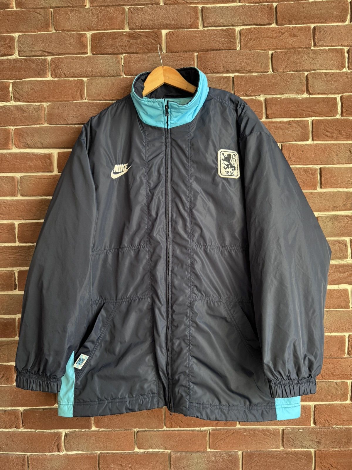Nike Rare Nike 1860 Munich Vintage Windbreaker Football Jacket L Size US L / EU 52-54 / 3 - 1 Thumbnail