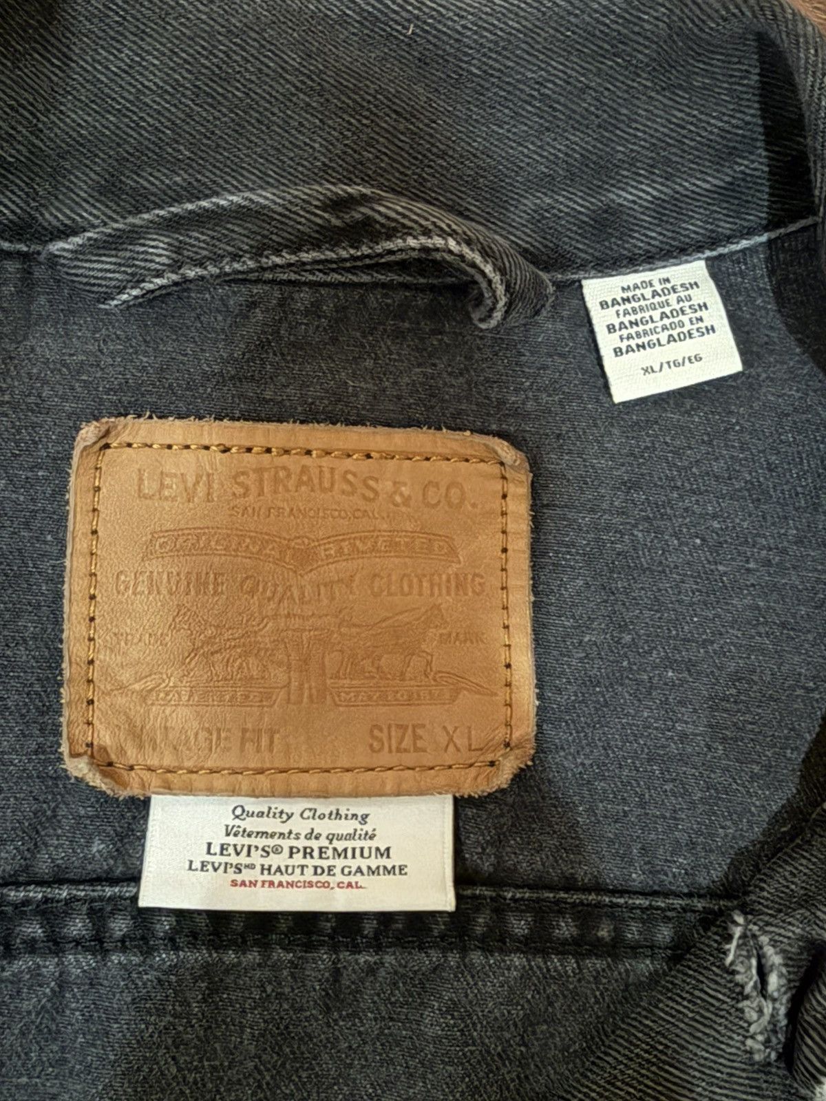 Levi's Levi's Premium Vintage Fit Trucker Jacket Washed Black XL Size US XL / EU 56 / 4 - 6 Thumbnail