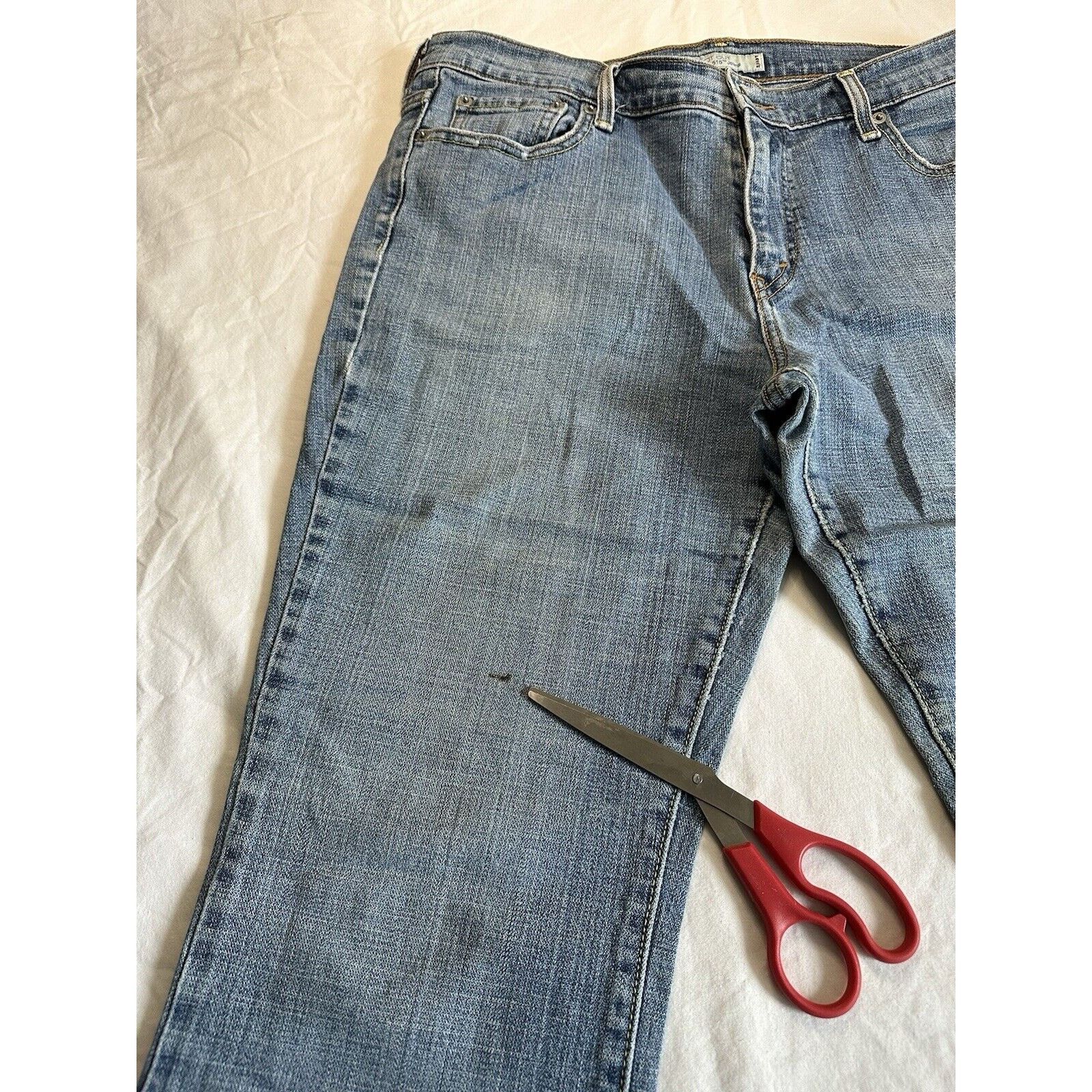 Levi's Levis 515 Boot Cut Blue Jeans Women's 12 short Normcore VTG Size 34" / US 12 / IT 48 - 10 Thumbnail
