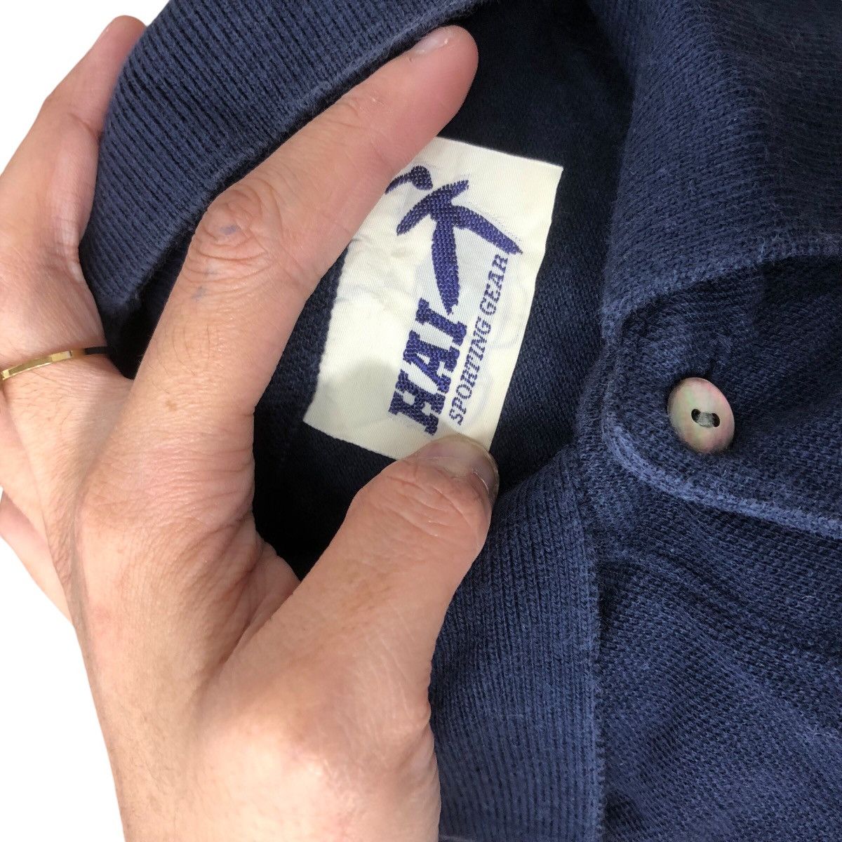 Issey Miyake Japanese Brand HAI SPORTING GEAR Issey Miyake Polo Shirt Size L / US 10 / IT 46 - 7 Thumbnail