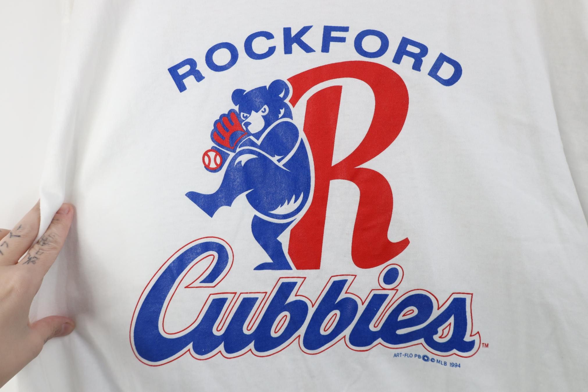 Vintage Deadstock Vintage 90s Minor League Baseball Rockford T-Shirt Size US XXL / EU 58 / 5 - 4 Thumbnail