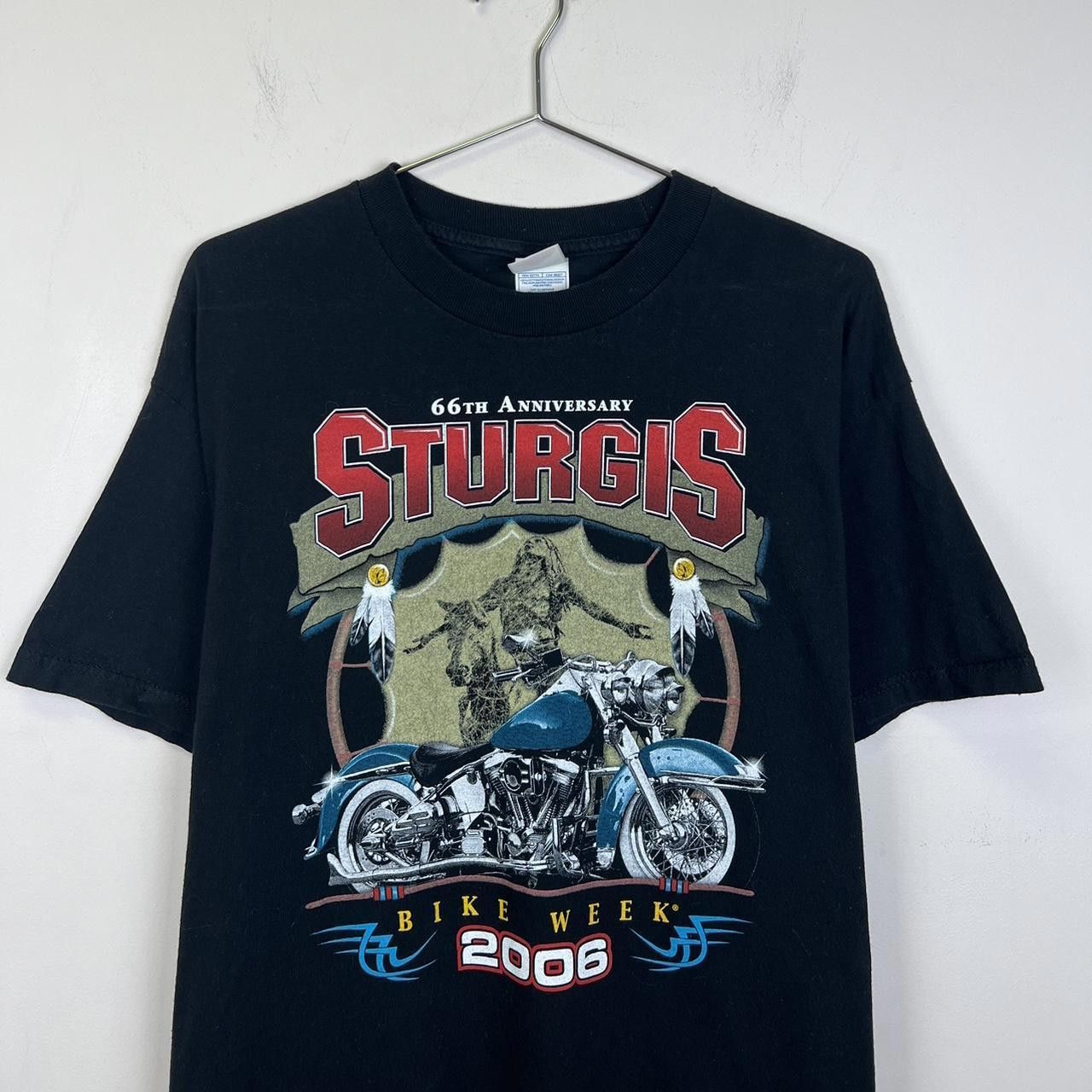 Designer Sturgis 66th Anniversary Bike Week 2006 Black T-Shirt Size US L / EU 52-54 / 3 - 2 Thumbnail