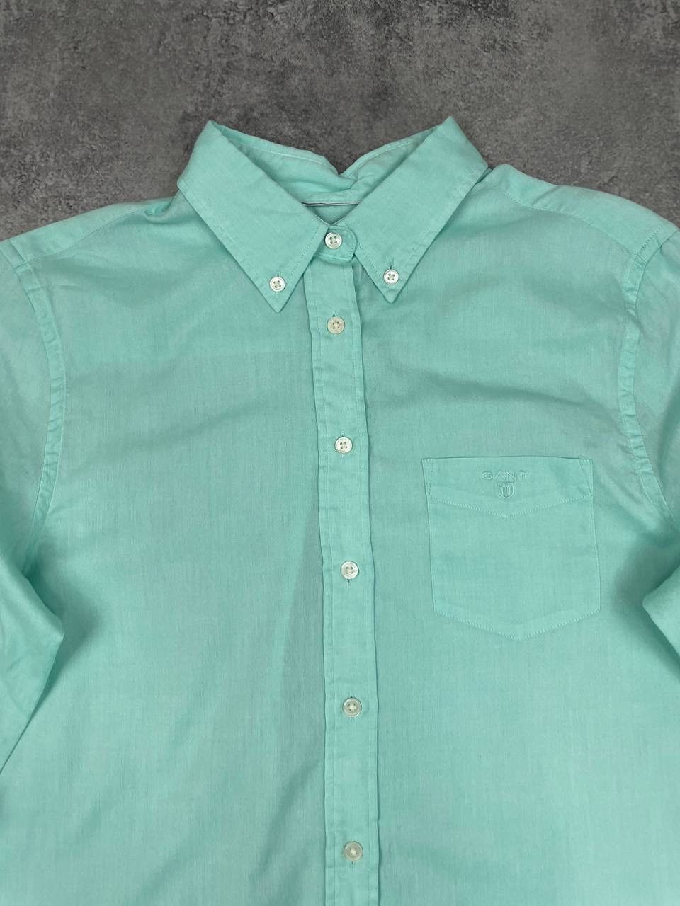 Gant Gant Men Cotton Button Down Shirt Mint Green Size S Size US S / EU 44-46 / 1 - 2 Thumbnail