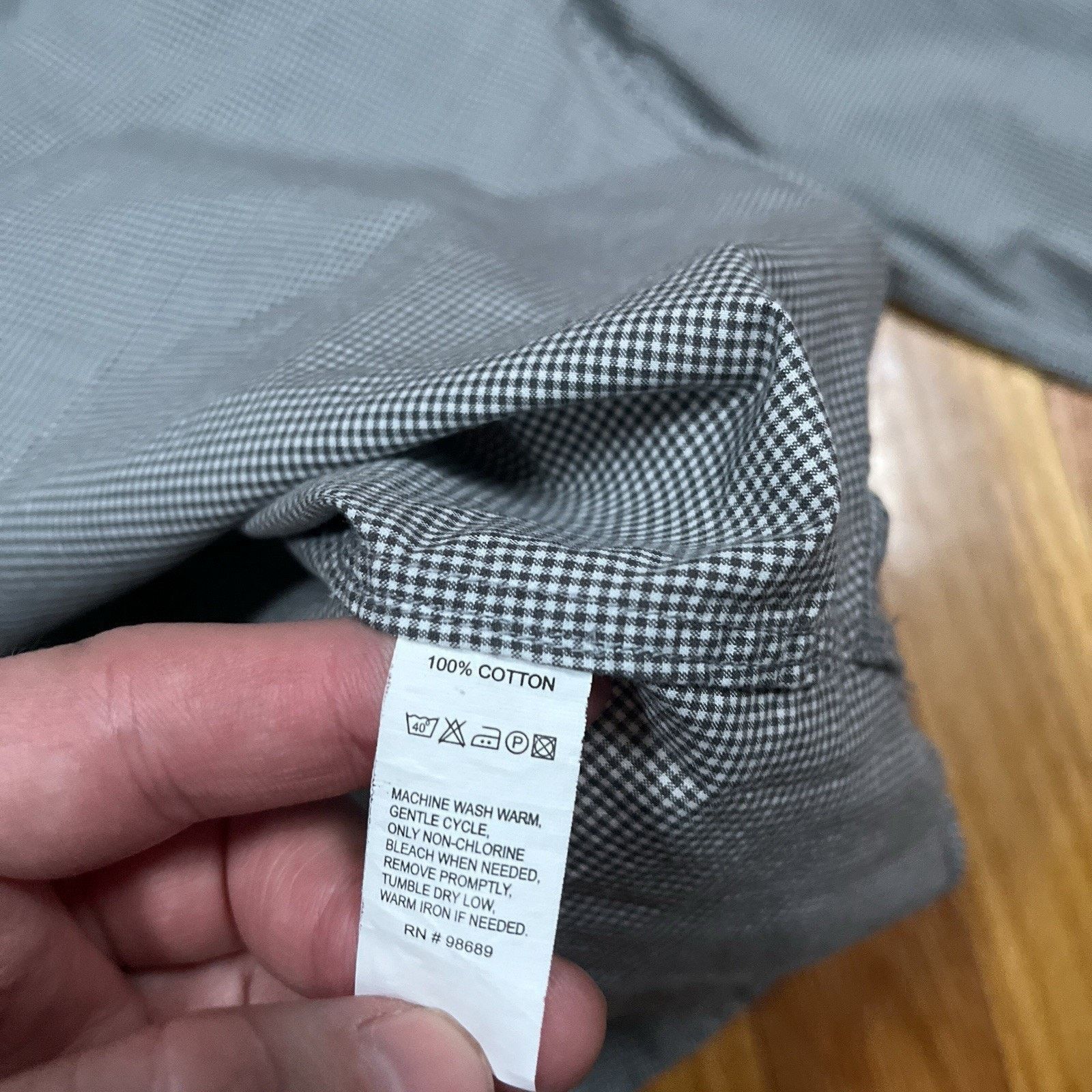 Todd Snyder Todd Snyder Shirt Grey Micro Check Plaid Button Long Sleeve Size US S / EU 44-46 / 1 - 9 Thumbnail
