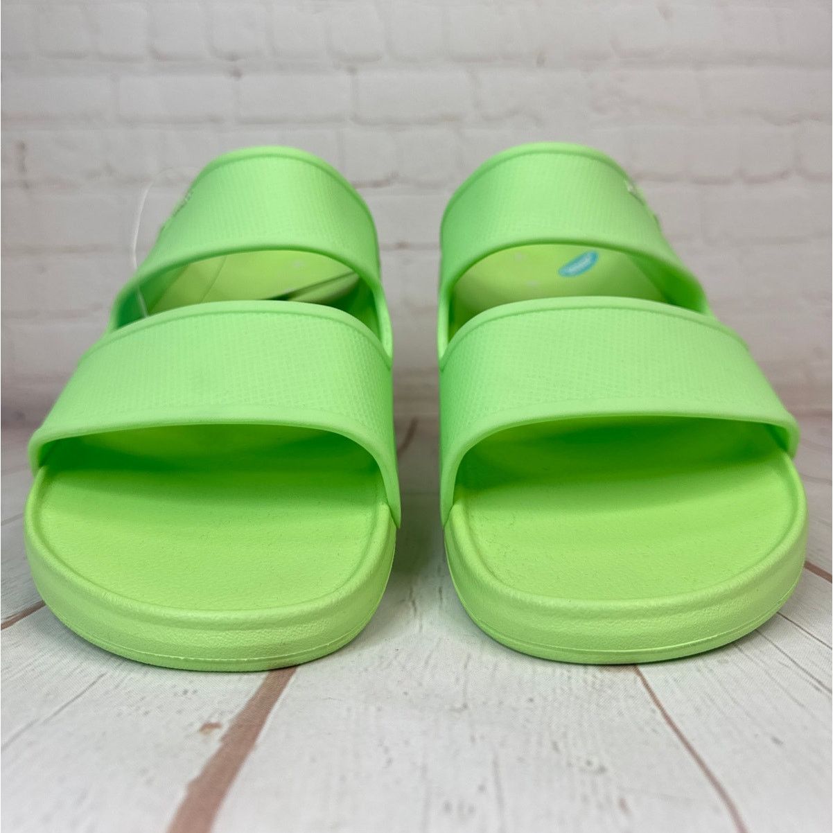 REEF Reef Oasis Double Up Lime Cushioned Water Friendly Slides Size US 13 / EU 46 - 5 Thumbnail