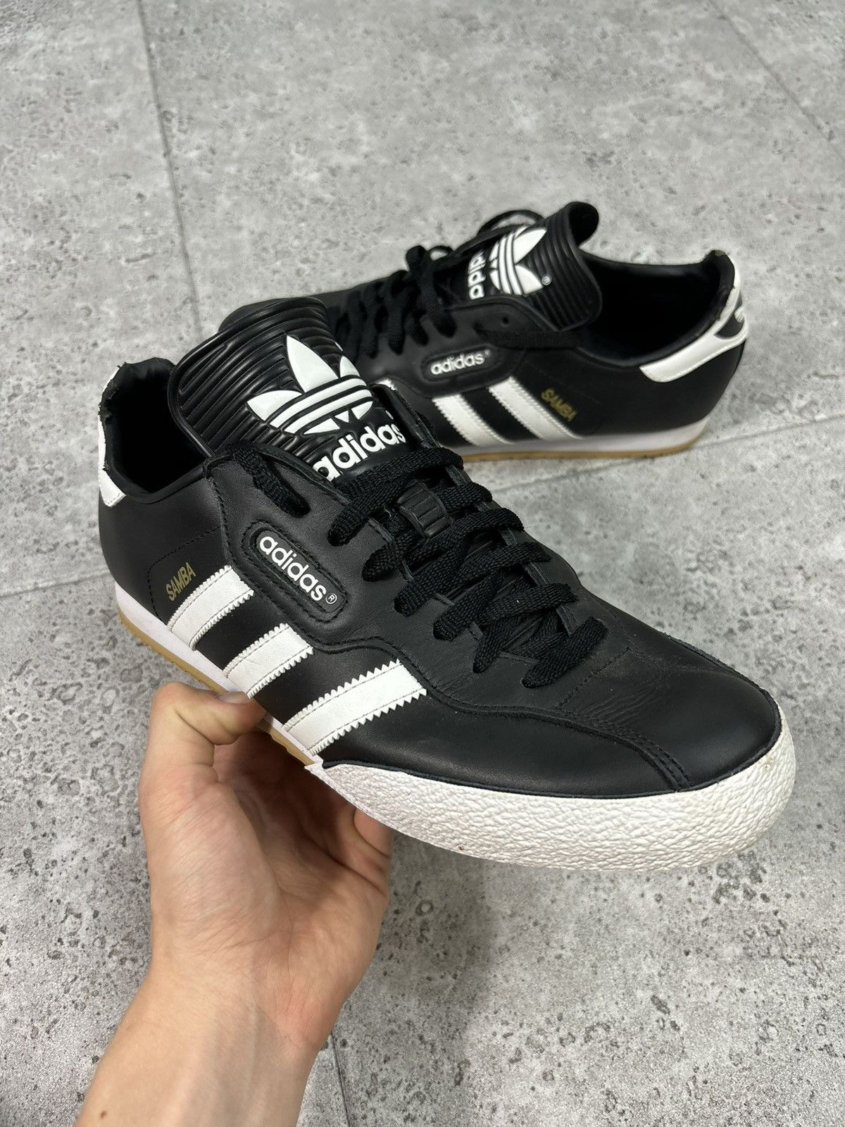 Adidas × Vintage Vintage 00s Adidas Samba Low Top Trainers Aestethic Leather Size US 11.5 / EU 44-45 - 2 Thumbnail