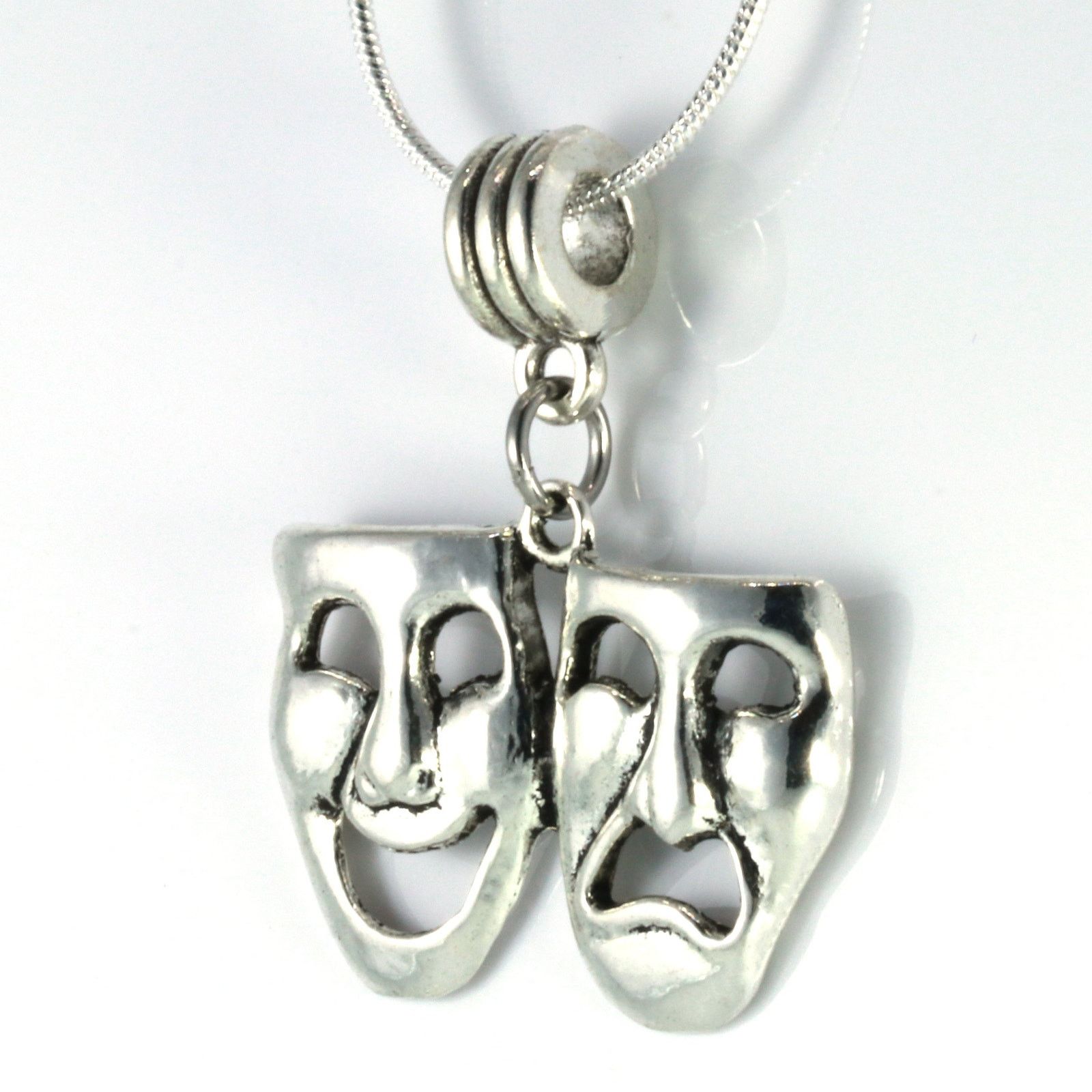 & Other Stories Drama Mask Necklace - Tragedy Comedy Mask Thespian Size ONE SIZE - 3 Thumbnail