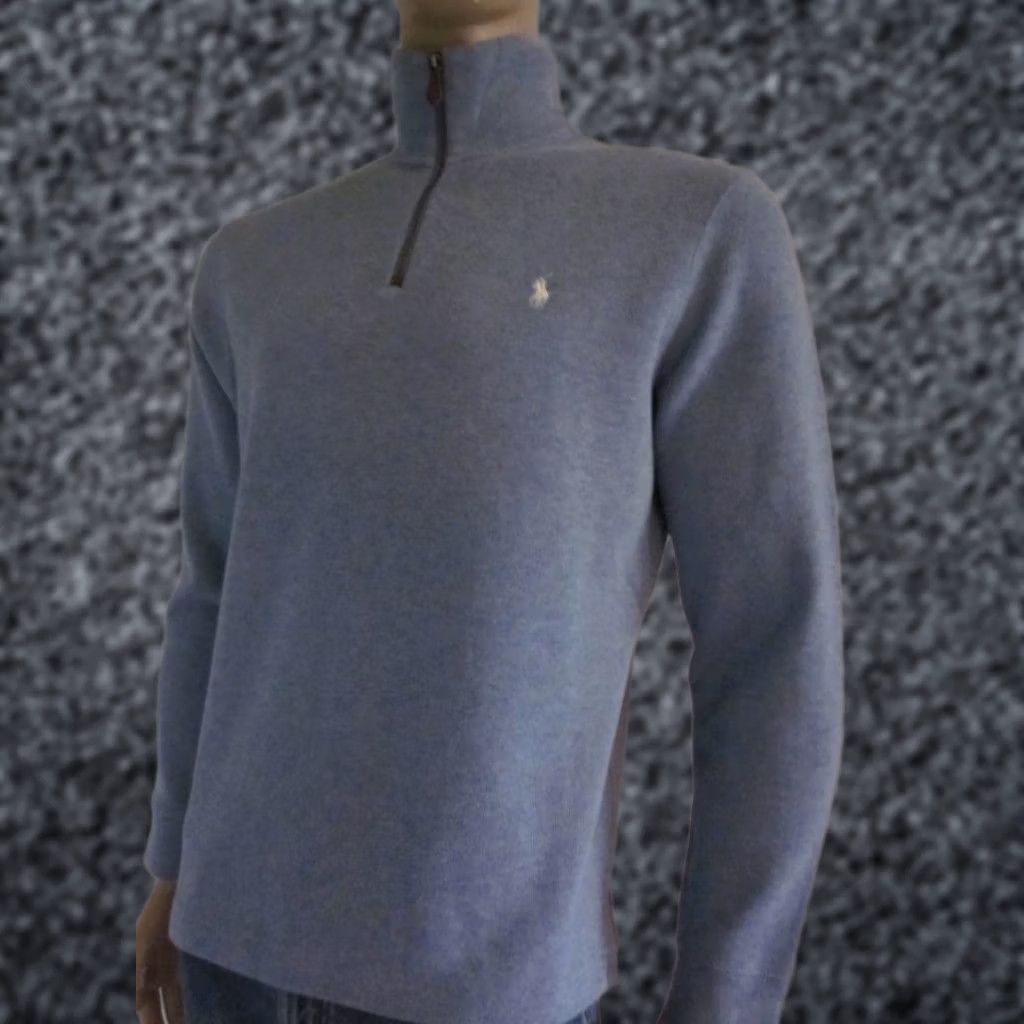Polo Ralph Lauren Polo Ralph Lauren BLUE 1/2 HALF ZIP SWEATSHIRT NWT S Size US S / EU 44-46 / 1 - 1 Preview