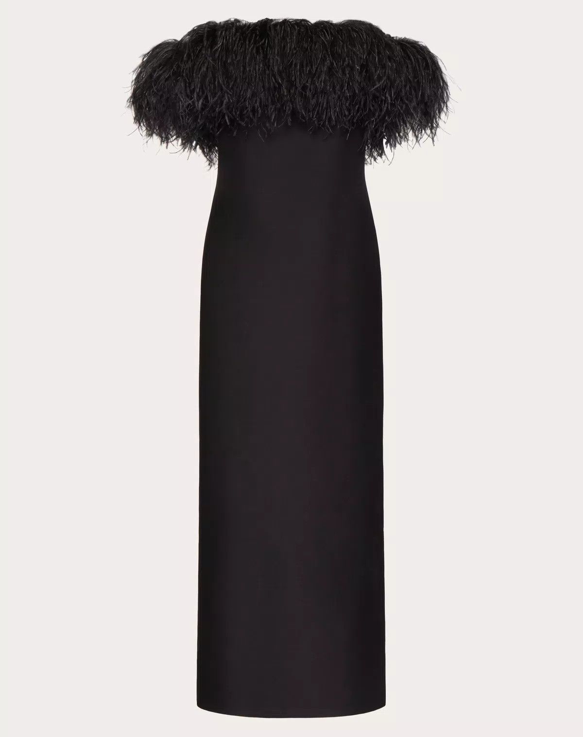 Valentino o1s1wg110625 Embrodiered Crepe Couture Dress in Black Size S / US 4 / IT 40 - 1 Thumbnail