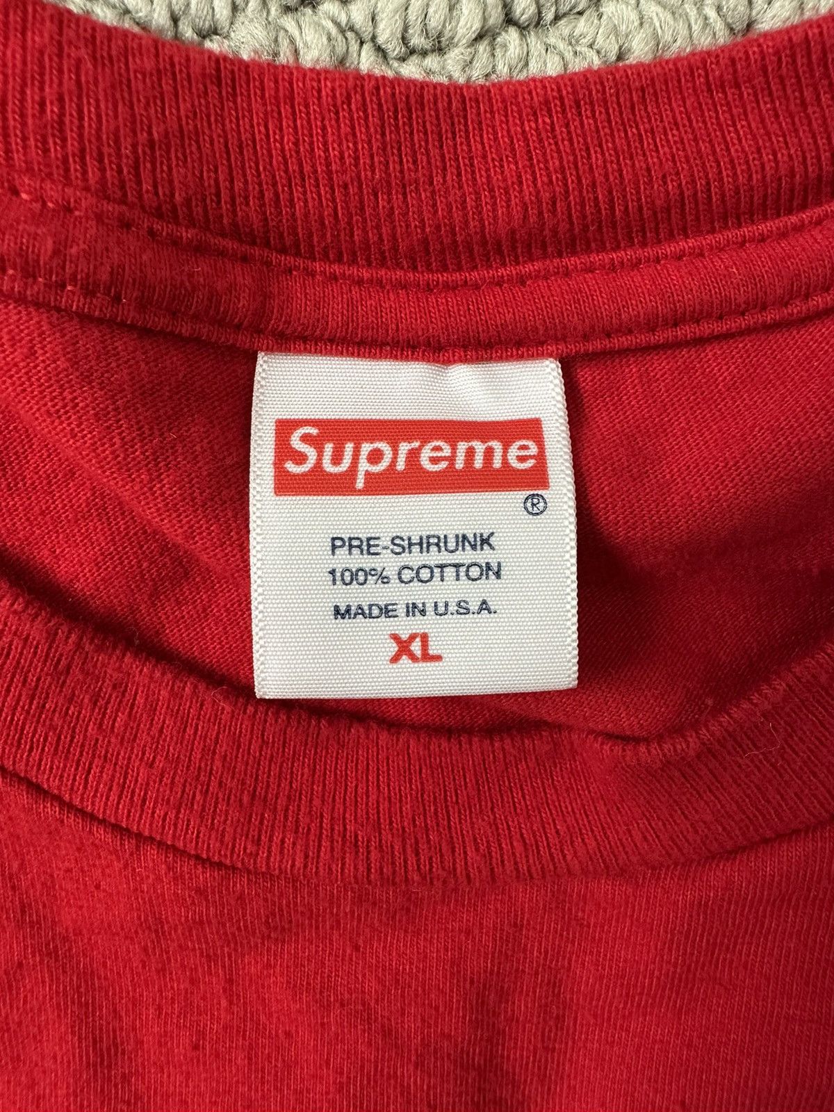Supreme Supreme Wind Tee Red Size US XL / EU 56 / 4 - 3 Thumbnail
