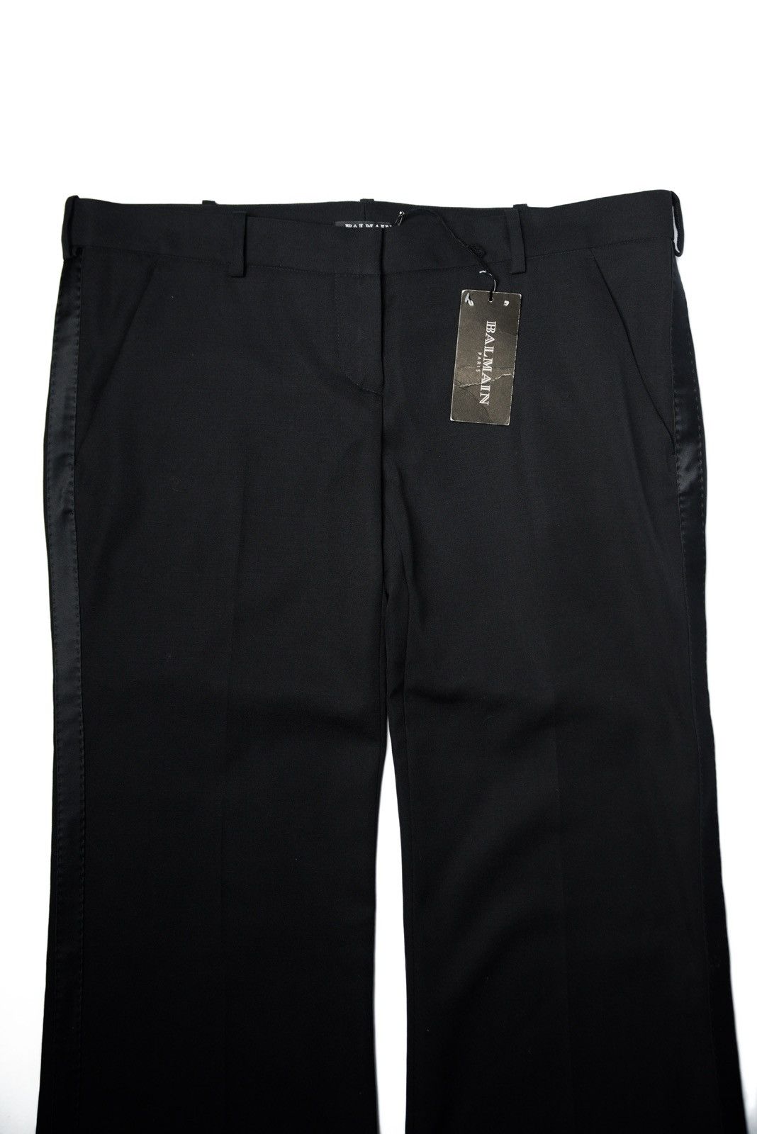 Balmain Balmain FW10 Runway Tuxedo Stripe Wool Flared Trousers Size US 32 / EU 48 - 4 Thumbnail