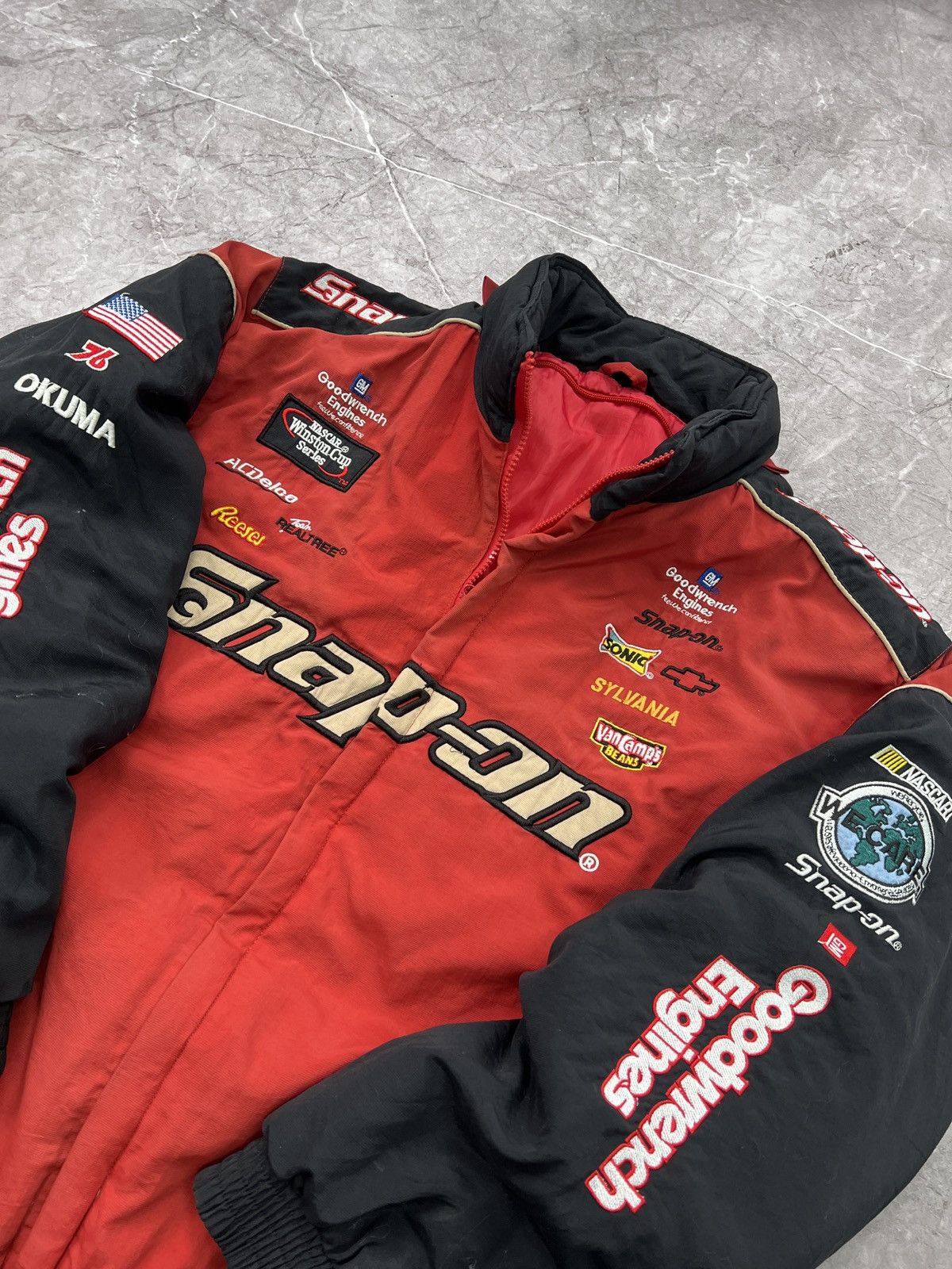 NASCAR × Vintage Vintage Snap-On Nascar Racing Jacket 90's nylon Size US L / EU 52-54 / 3 - 9 Thumbnail