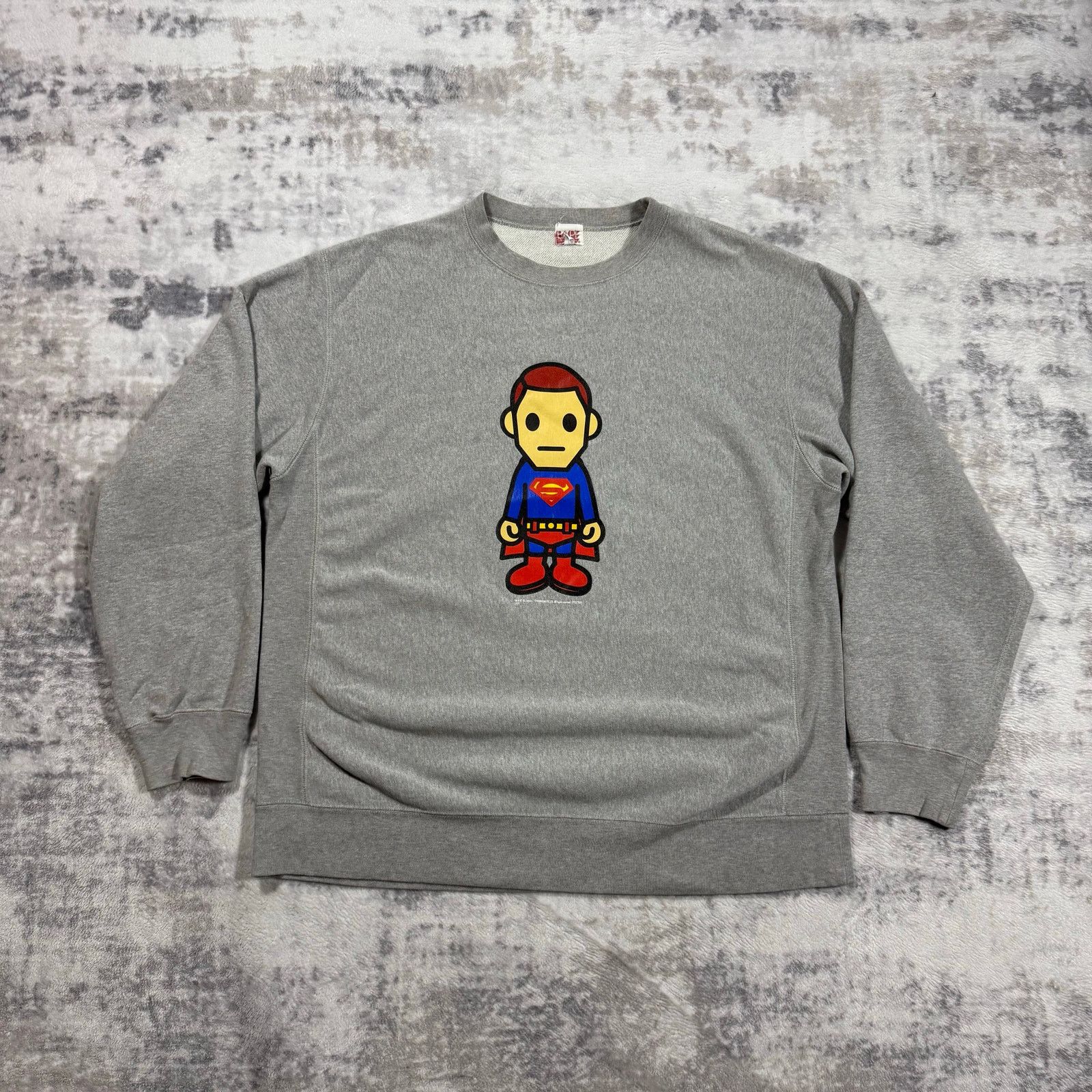 Authentic Bape x DC Comics 2007 Superman Crewneck Sweatshirt