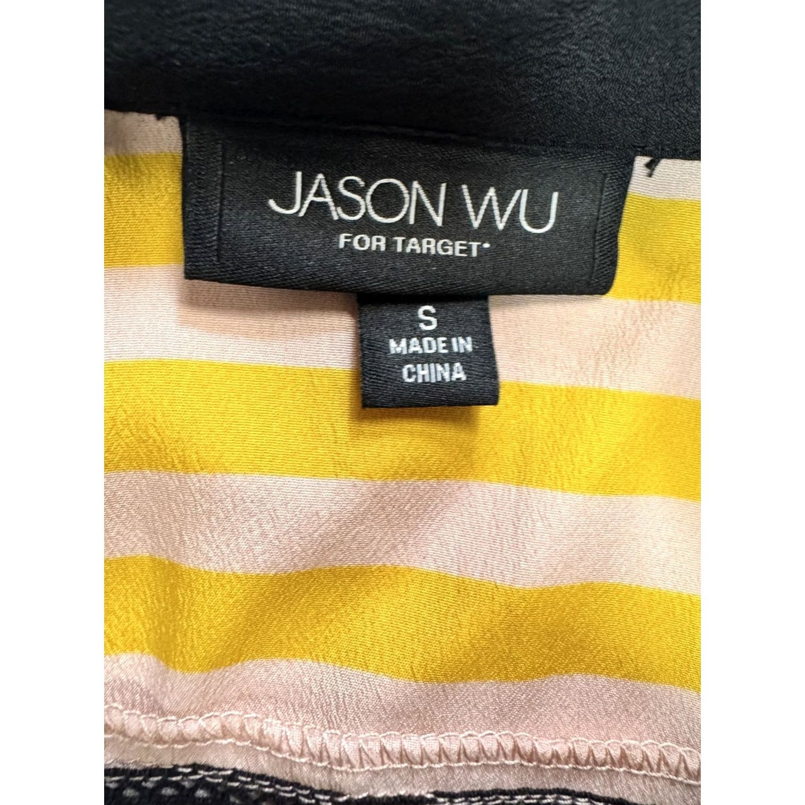 Jason Wu VINTAGE Jason Wu for Target Shirtdress Sleeveless Pink Yellow Black Stripe Belted Size S Women Size S / US 4 / IT 40 - 2 Thumbnail