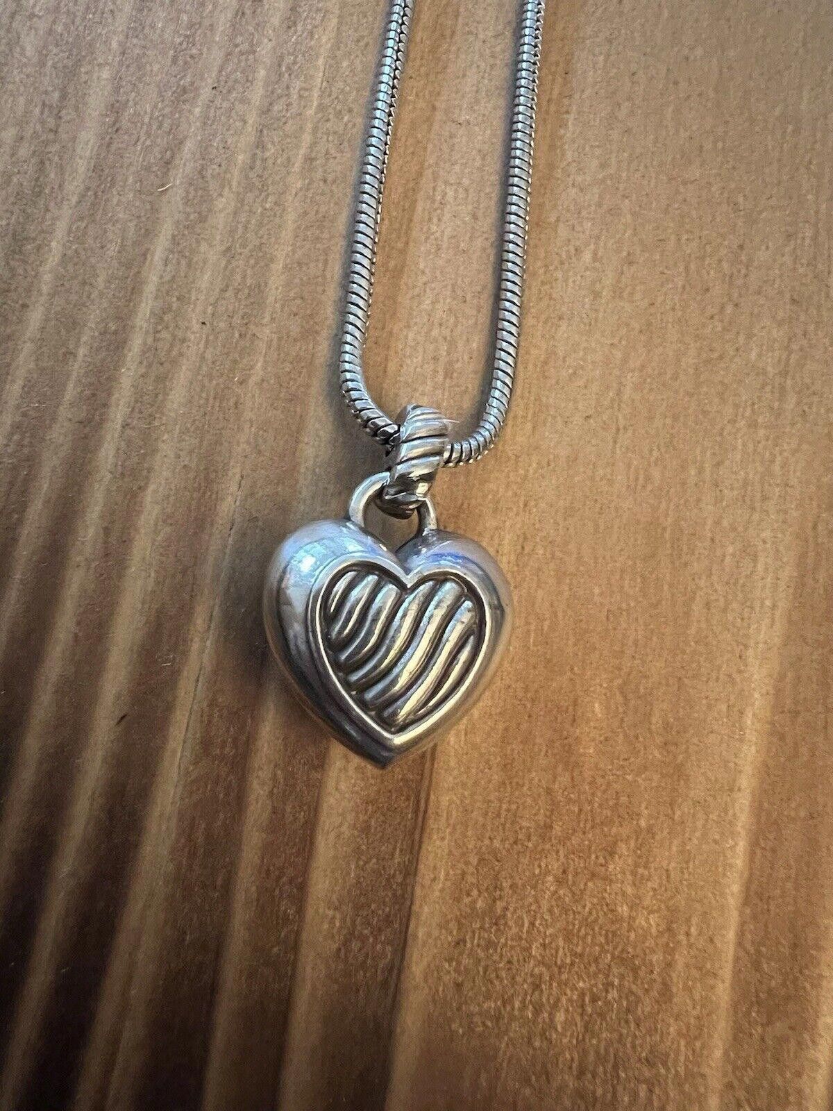 Brighton Brighton Reversible Heart necklace 18 Inch Chain Size ONE SIZE - 2 Thumbnail