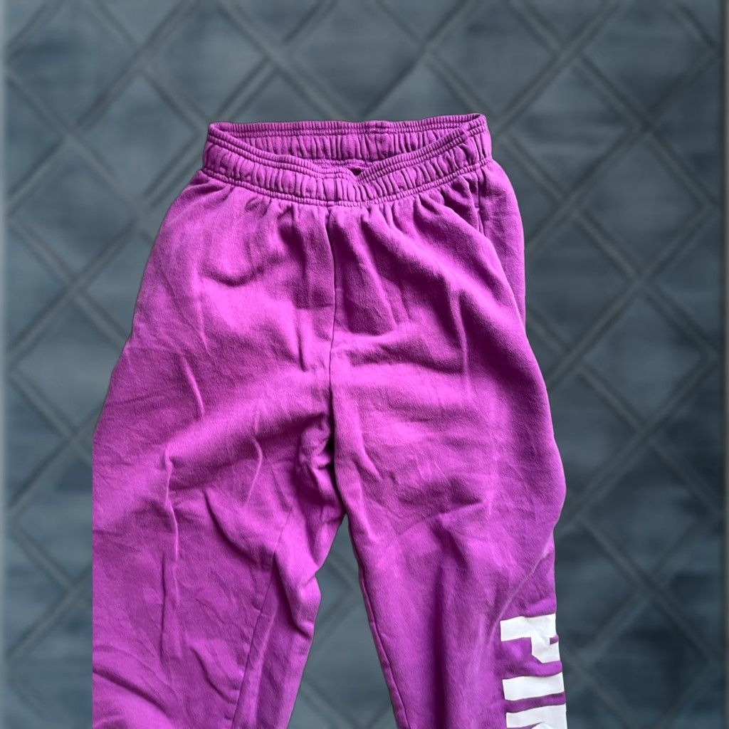 Victoria's Secret Victoria's Secret PINK Sweatpants Women XS Purple Logo Jogger Casual Activewear Size 26" / US 2 / IT 38 - 1 Thumbnail