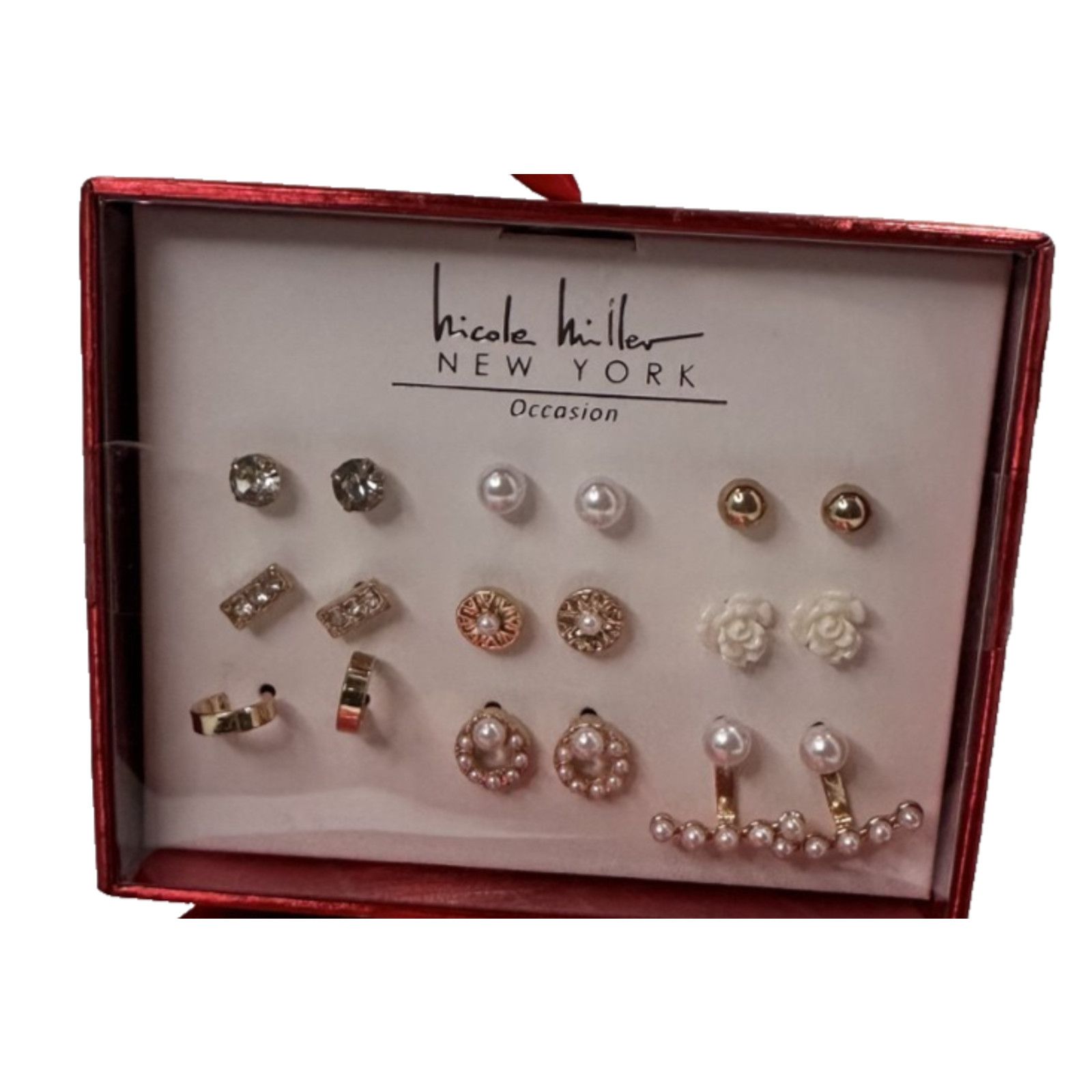 Nicole Miller Nicole Miller New York Occasion Earring -Pears, Gold & Ivory Size ONE SIZE - 2 Thumbnail