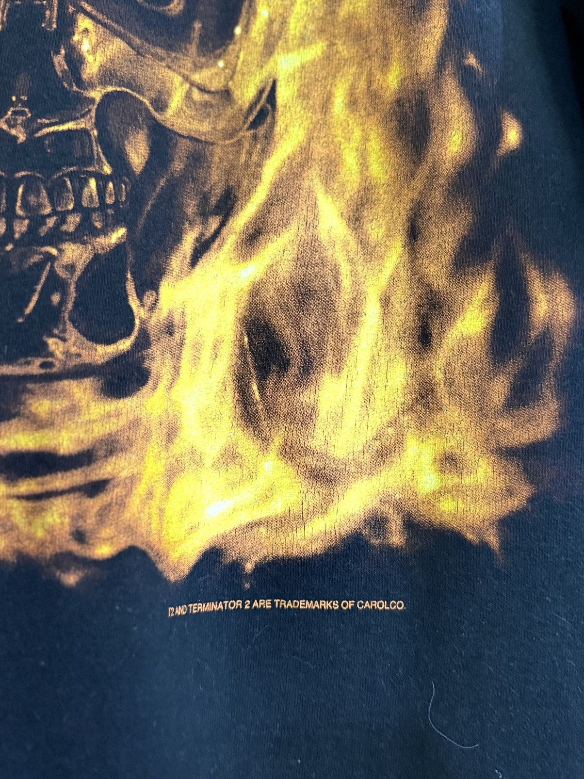 Expert Horror Vintage 90s Terminator 2 Movie Flame Faded Tee Size US L / EU 52-54 / 3 - 3 Thumbnail