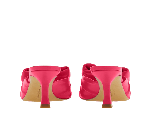 Salvatore Ferragamo o1s1rm0924 Vara Bow Slide in Fuchsia Size US 9.5 / IT 39.5 - 3 Thumbnail